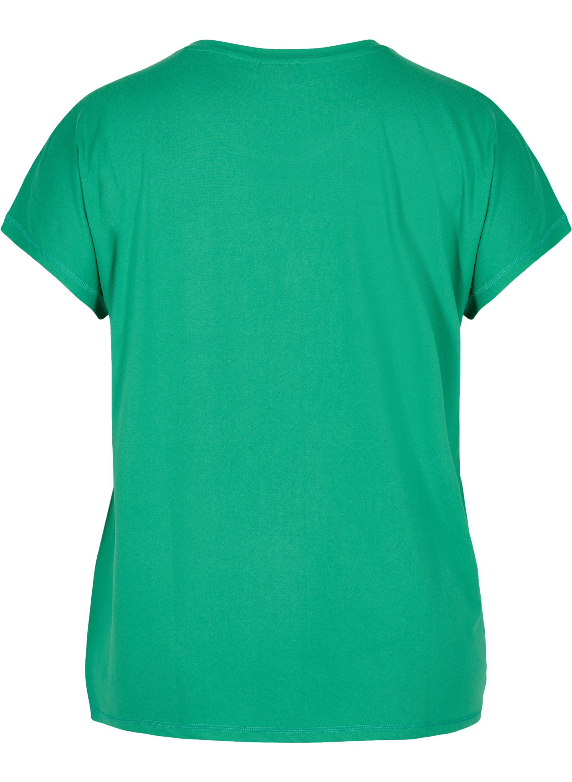 Ensfarget t-skjorte til trening, Jolly Green, Packshot image number 1