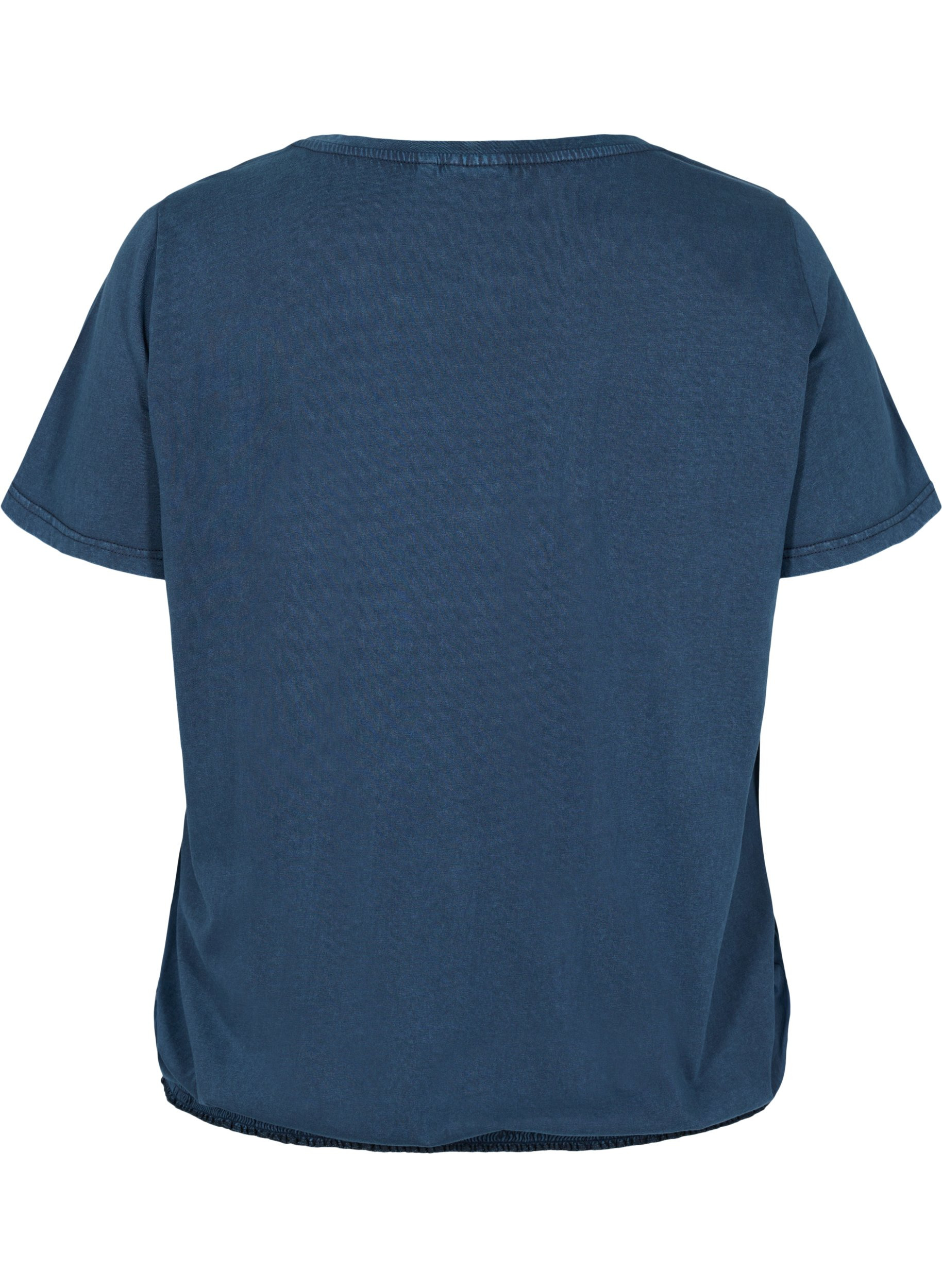 T-skjorte i økologisk bomull med smock, NavyBlazer Acid Bird, Packshot image number 1