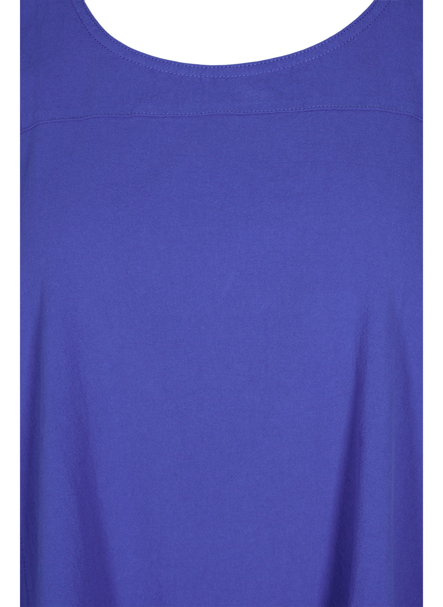 Bomullskjole uten ermer, Dazzling Blue, Packshot image number 2