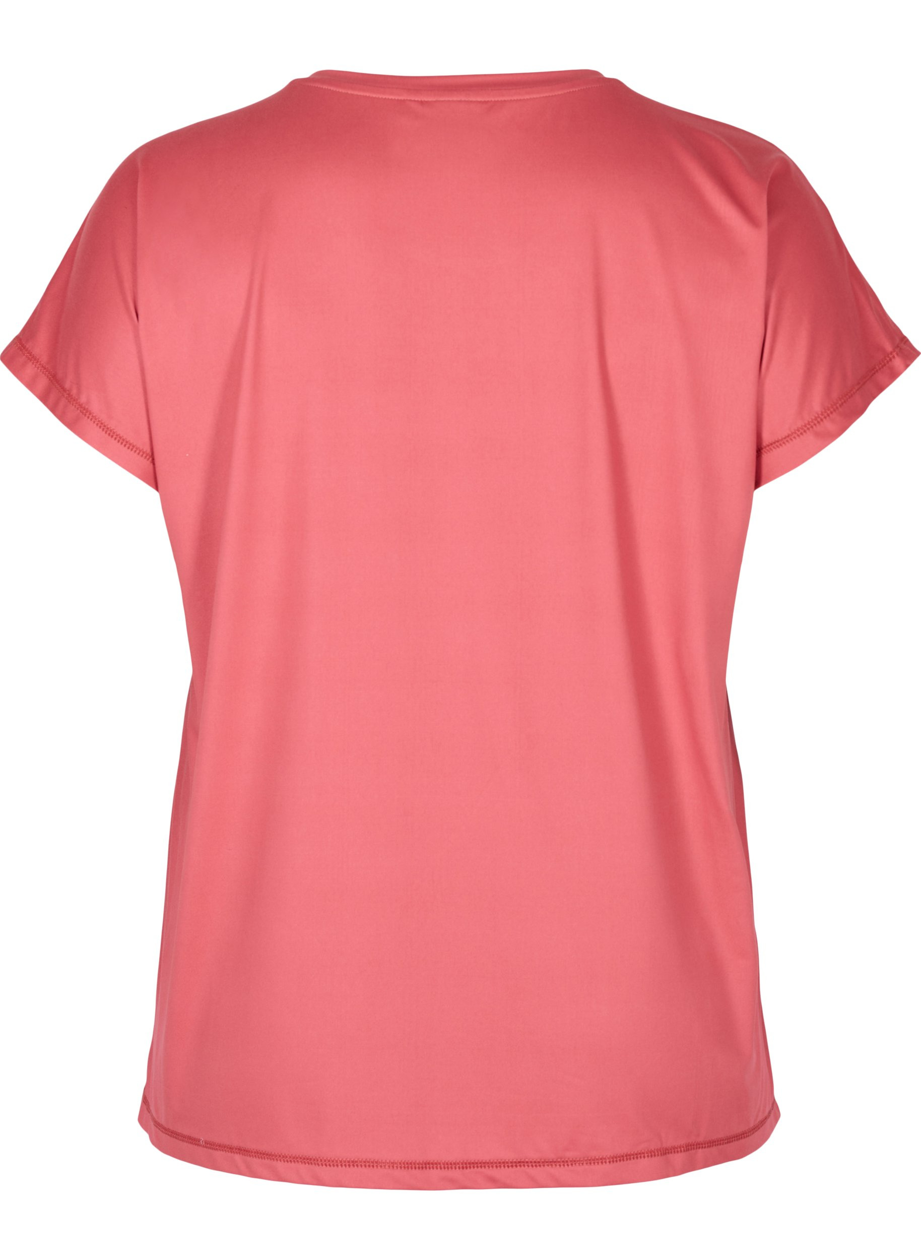 Ensfarget t-skjorte til trening, Garnet Rose, Packshot image number 1