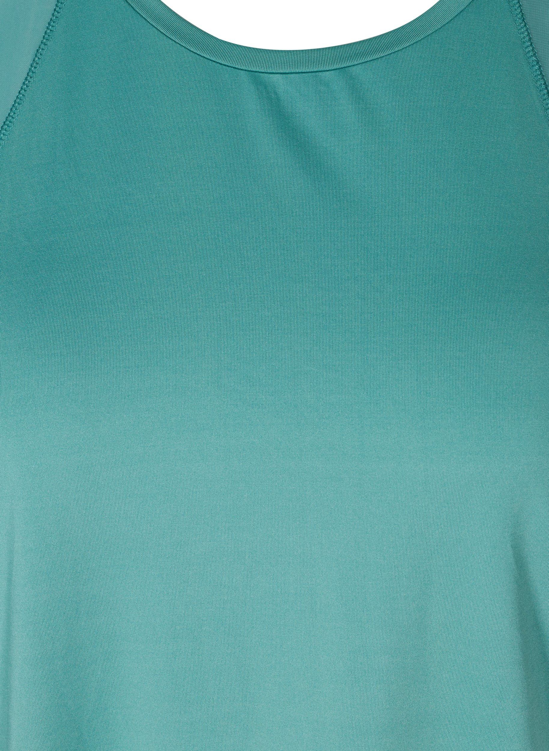 Kortermet T-skjorte med mesh til trening, Deep Sea, Packshot image number 2