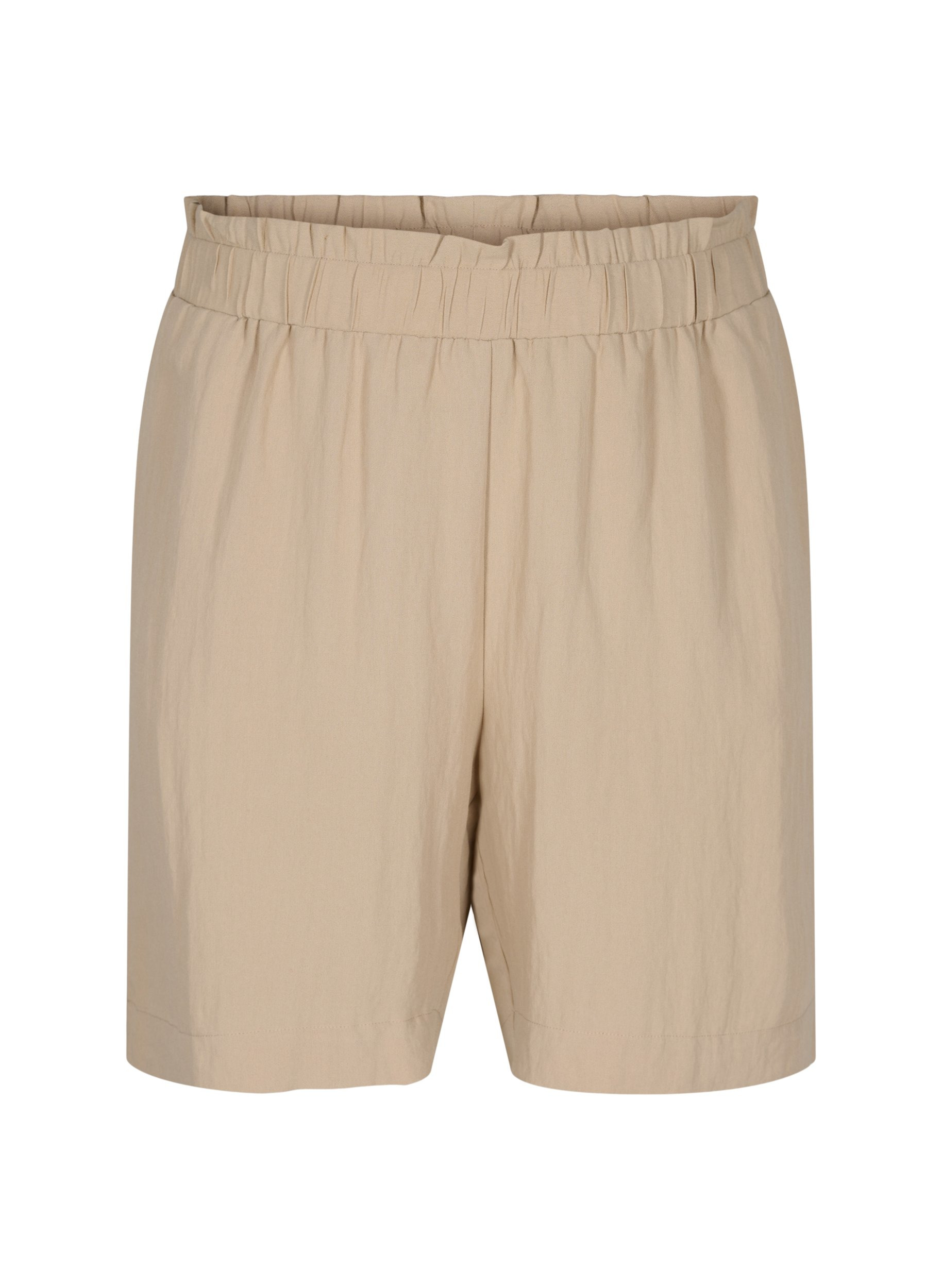 Løse shorts i viskose, Oxford Tan, Packshot