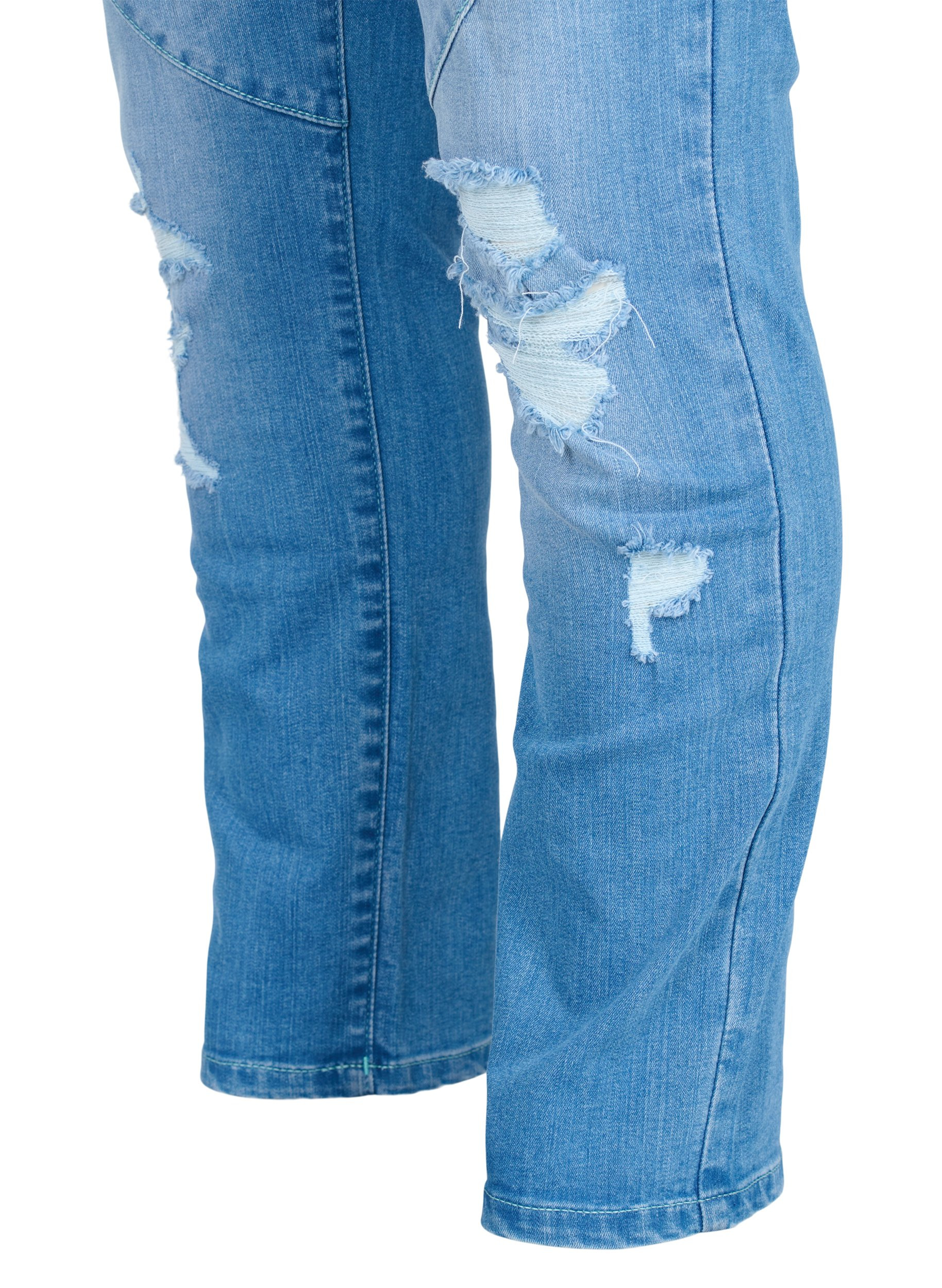 Slim fit Emily jeans med splitt, Light blue, Packshot image number 3
