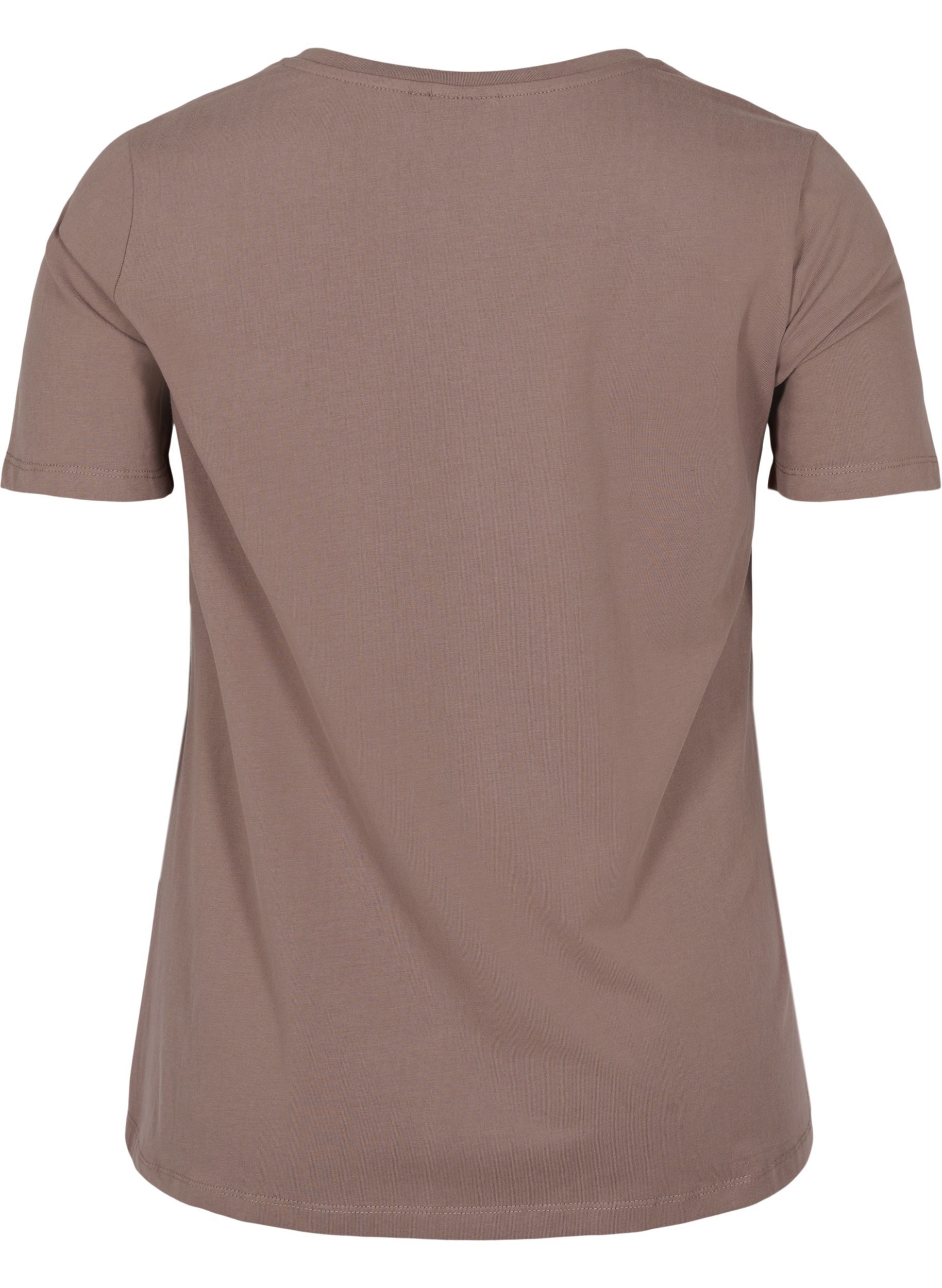 Basis T-skjorte med V-hals, Iron, Packshot image number 1