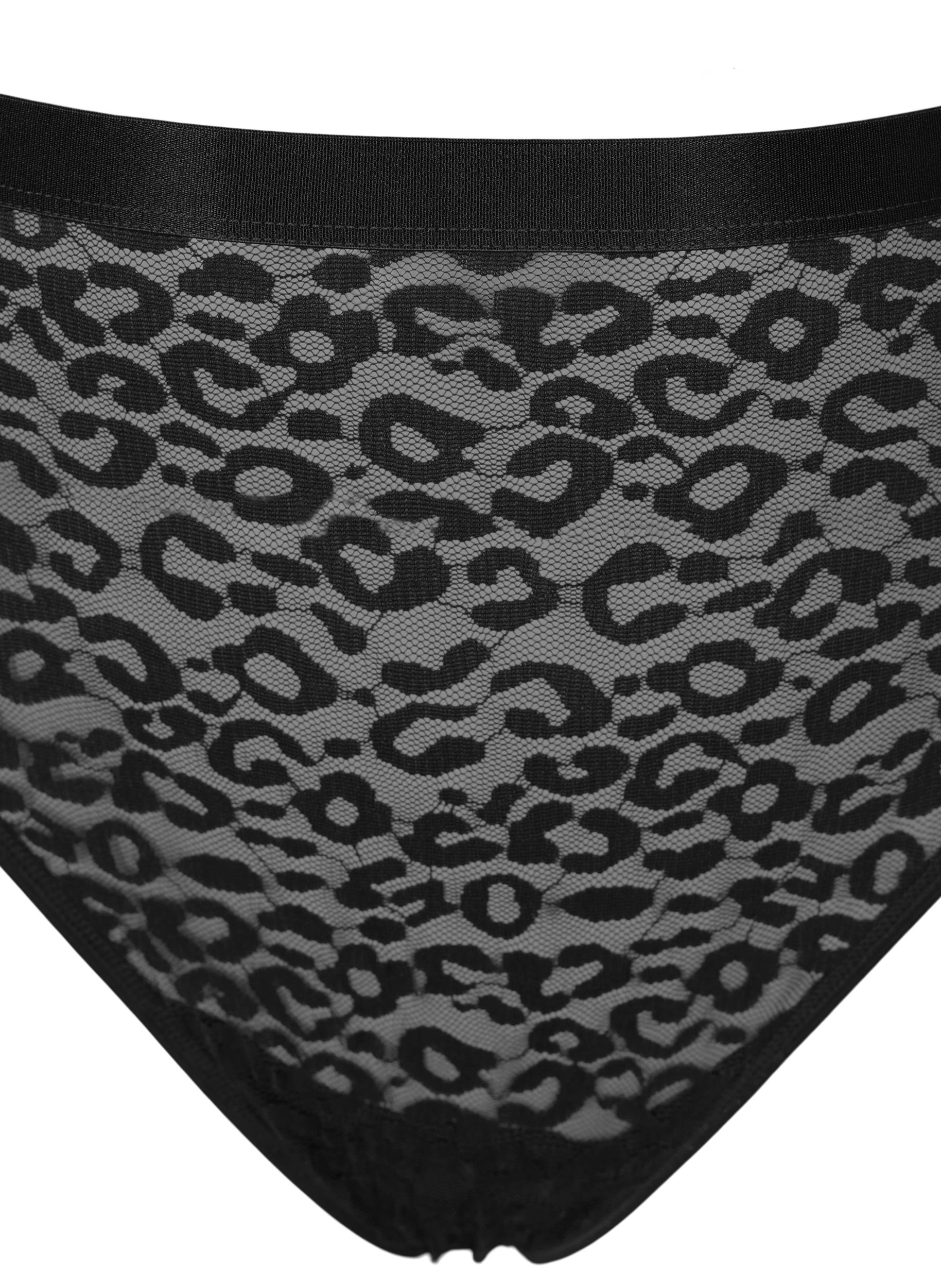 G-streng med mønster, Black Black, Packshot image number 2