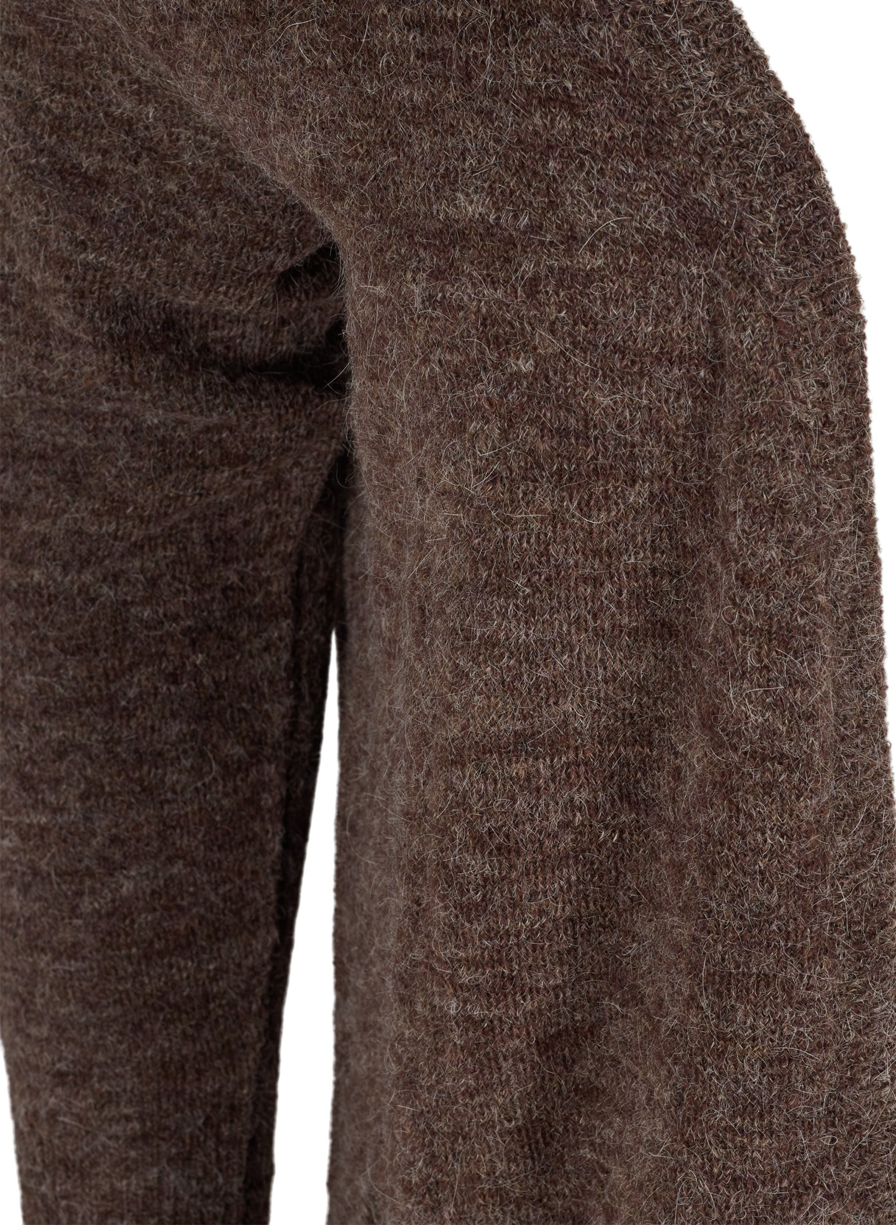 Lang strikket cardigan med lommer, Rocky Road Mel., Packshot image number 2