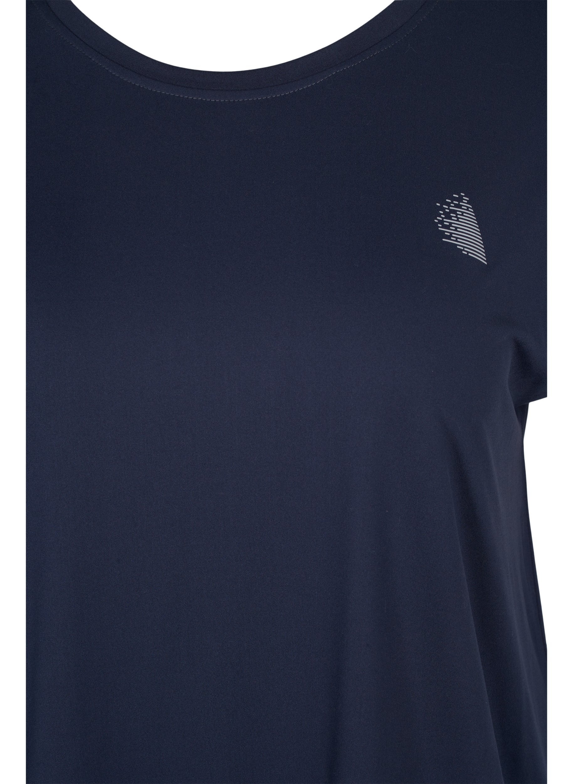 Ensfarget t-skjorte til trening, Graphite, Packshot image number 2