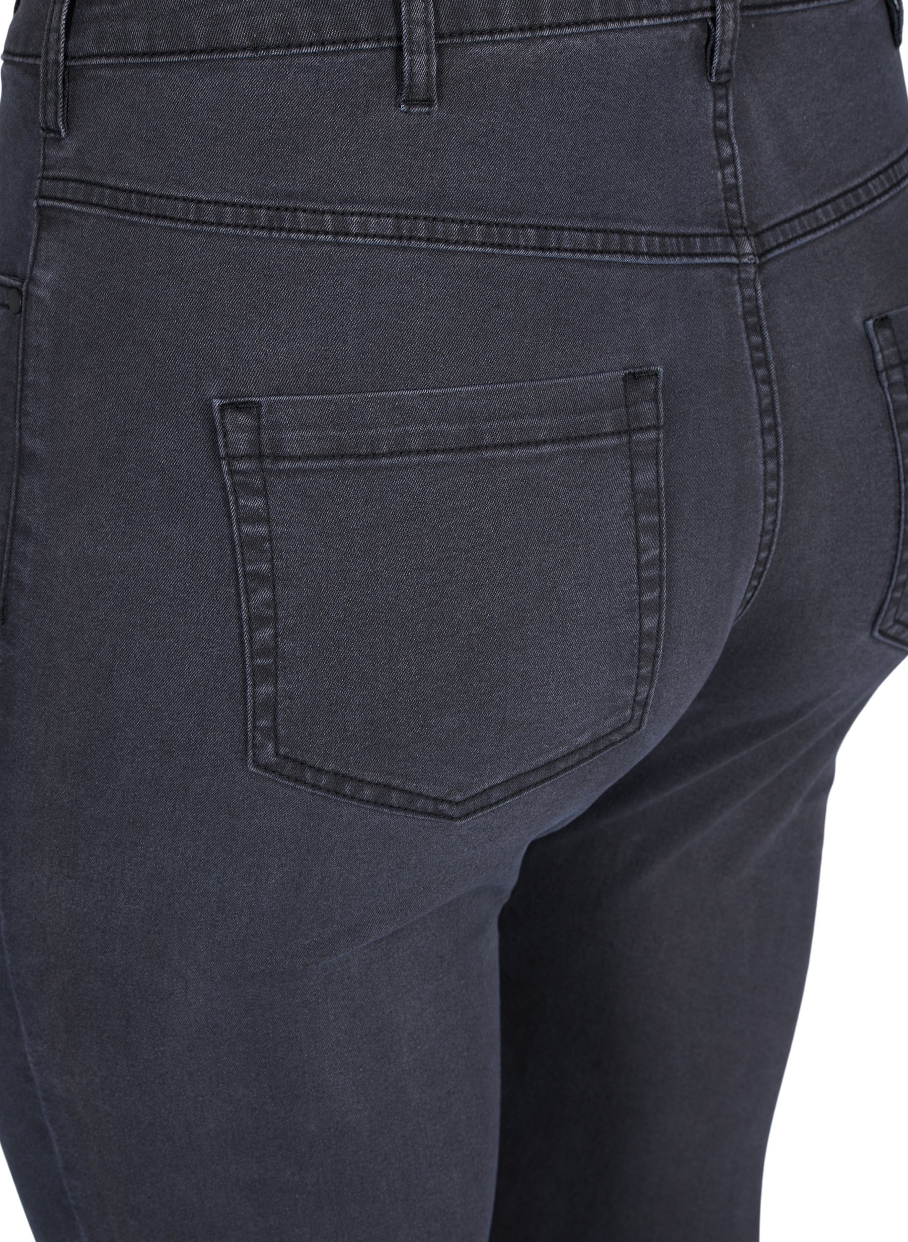 Super slim Amy jeans med høyt liv, Grey Denim, Packshot image number 3