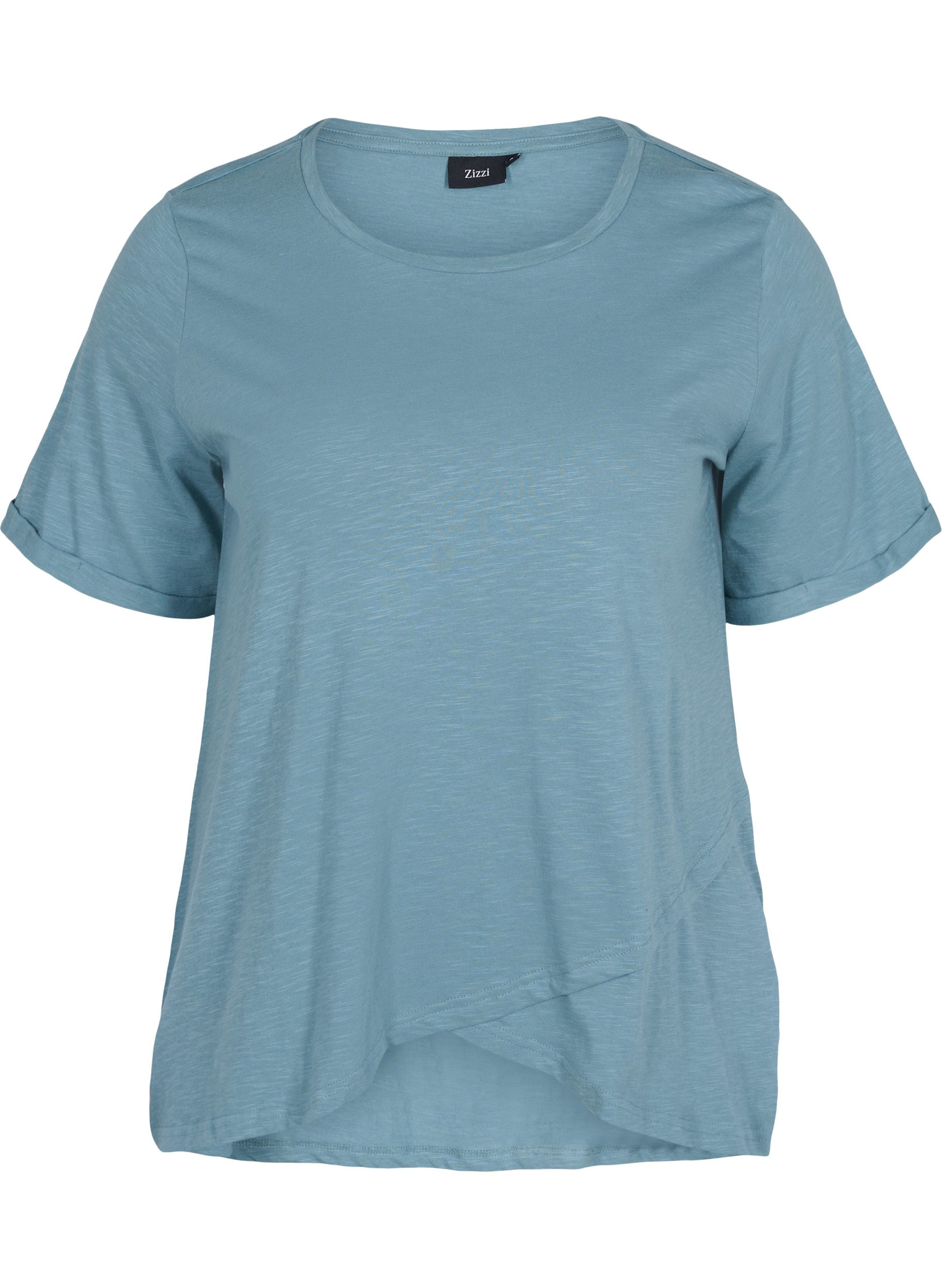 T-skjorte i bomull med korte ermer, Goblin Blue, Packshot image number 0