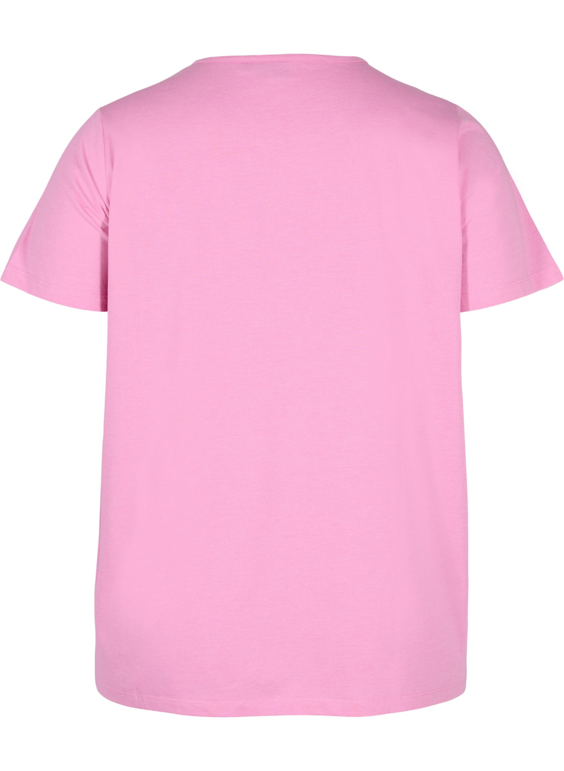 T-skjorte med broderi anglaise, Cyclamen Mel., Packshot image number 1