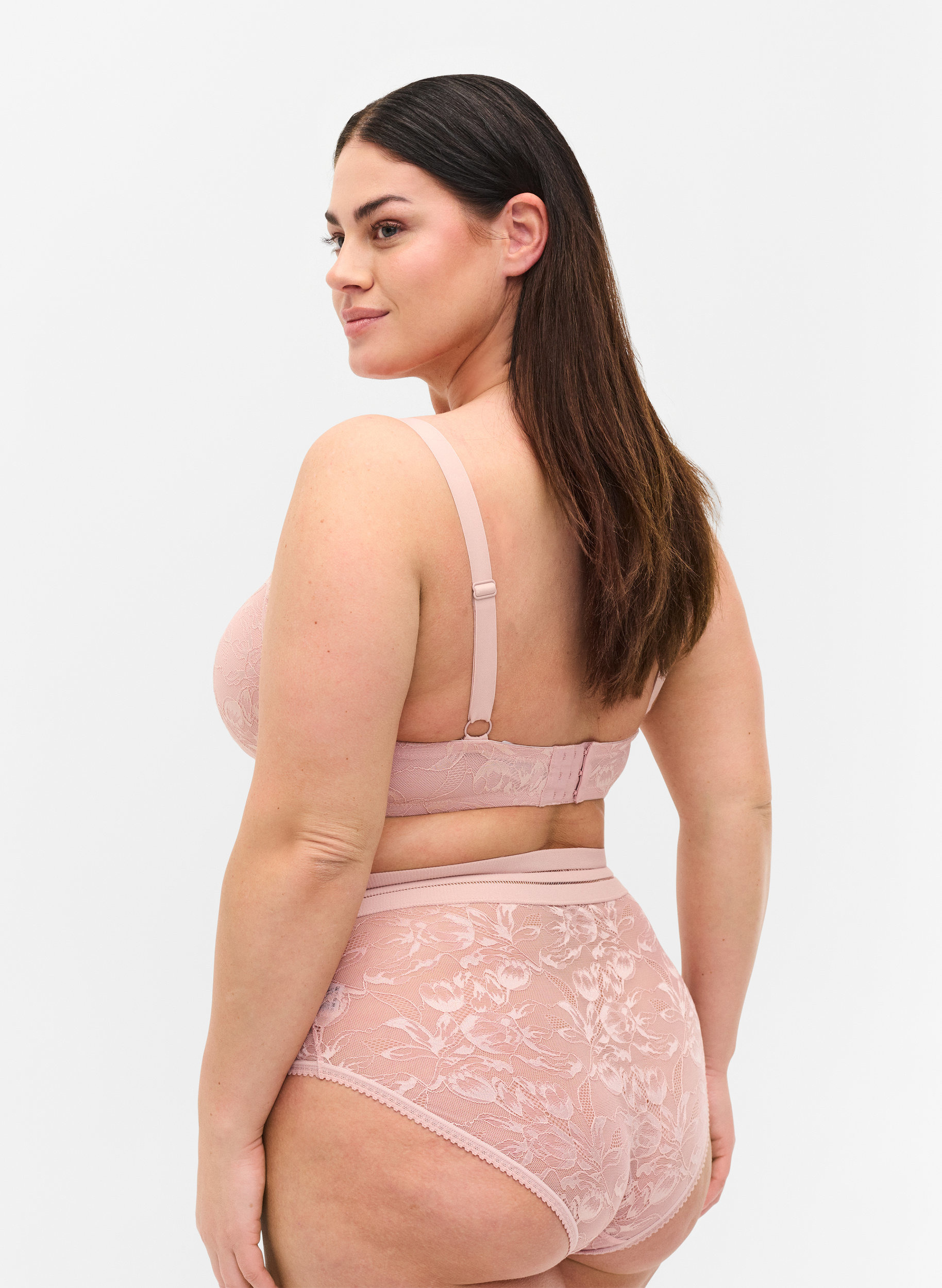 Blondetruse med høyt liv, Pale Mauve, Model