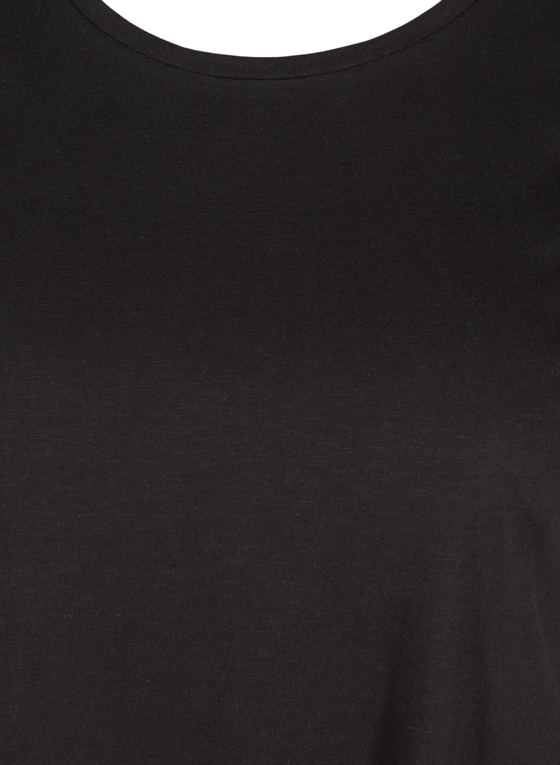 2 stk. kortermet T-skjorter i bomull, Black/Black, Packshot image number 2