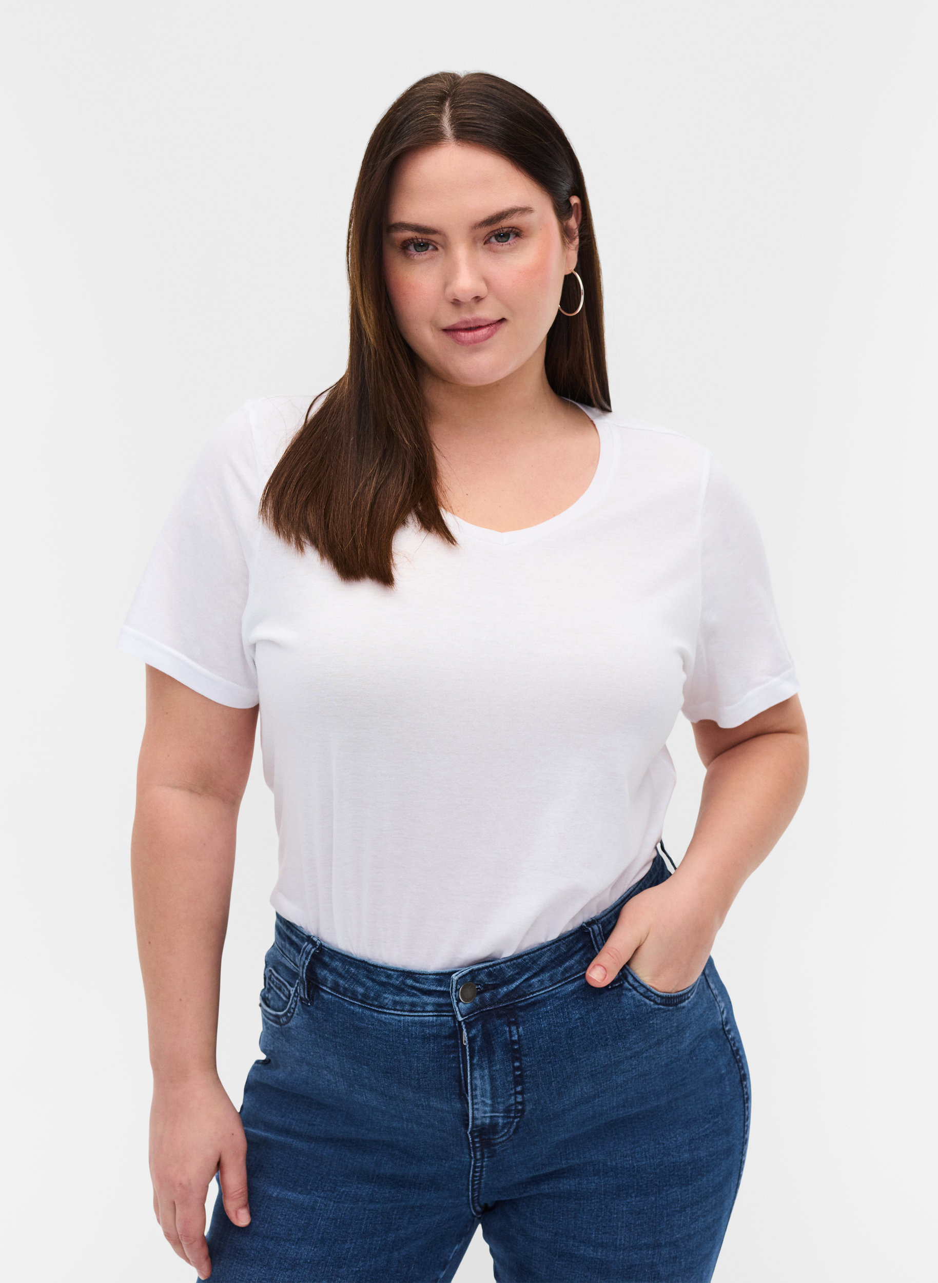 T-skjorte, Bright White, Model