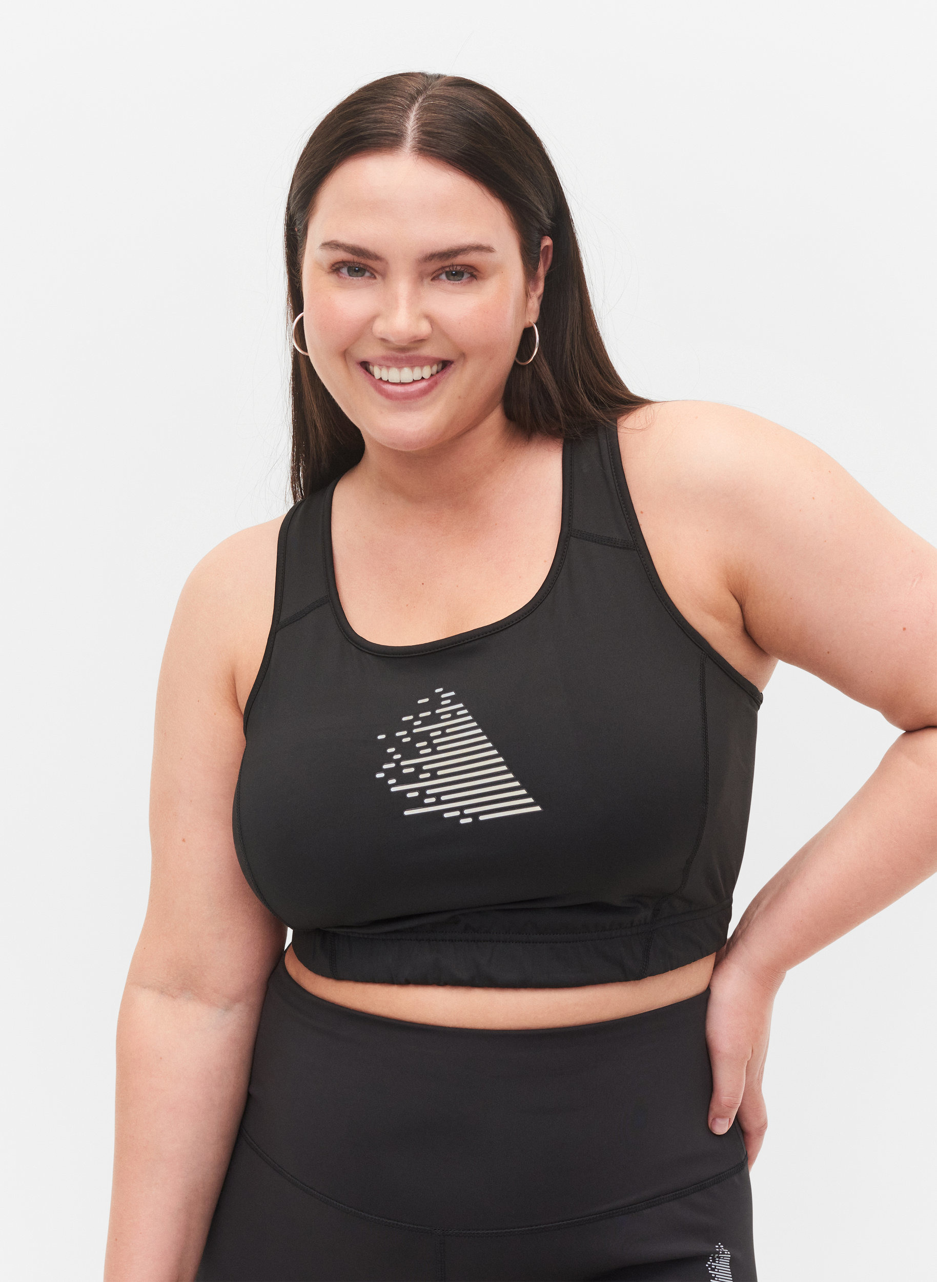 Sports-BH med bryterrygg, Black, Model