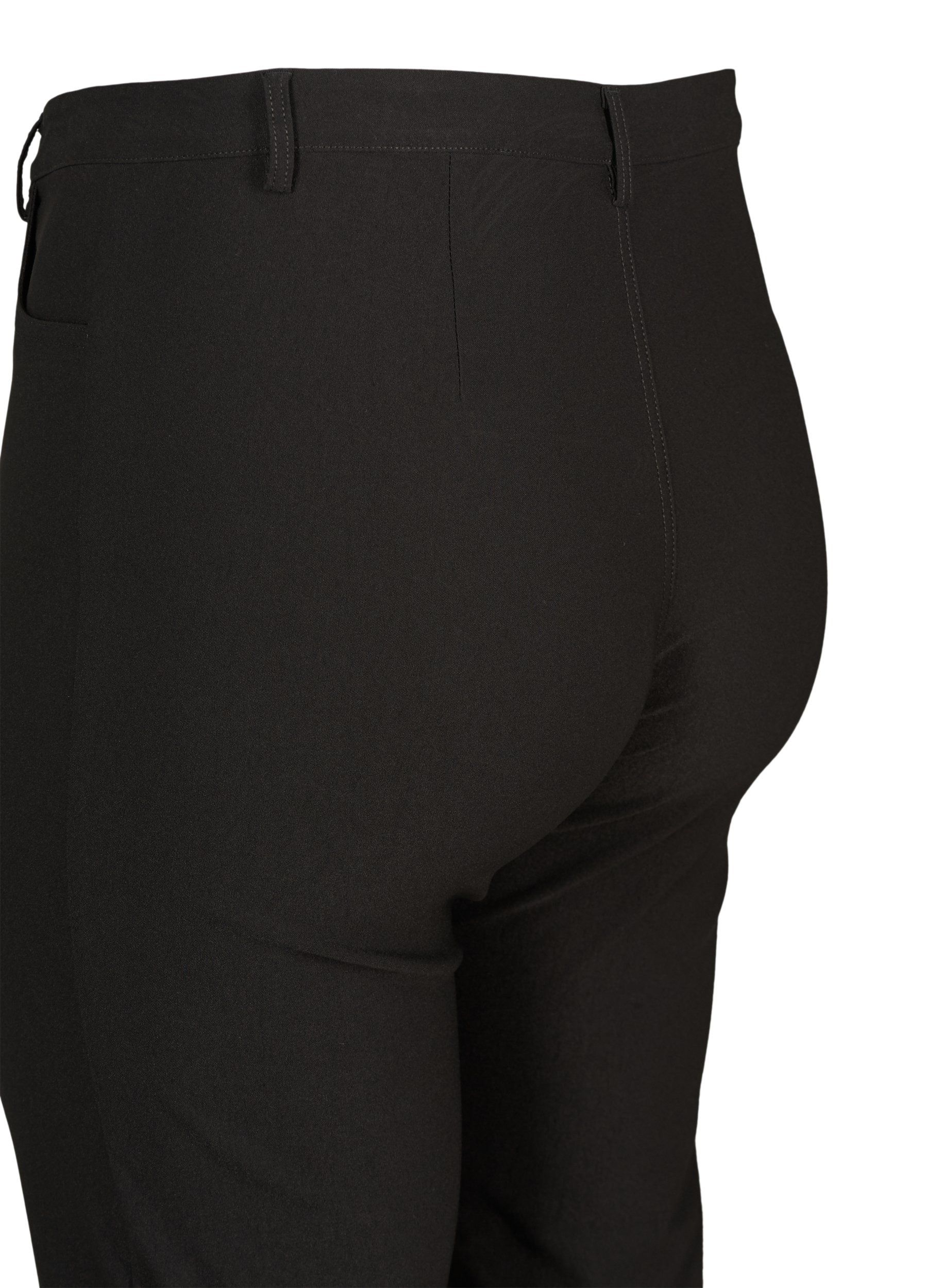 Regular fit buker med høy midje, Black, Packshot image number 3