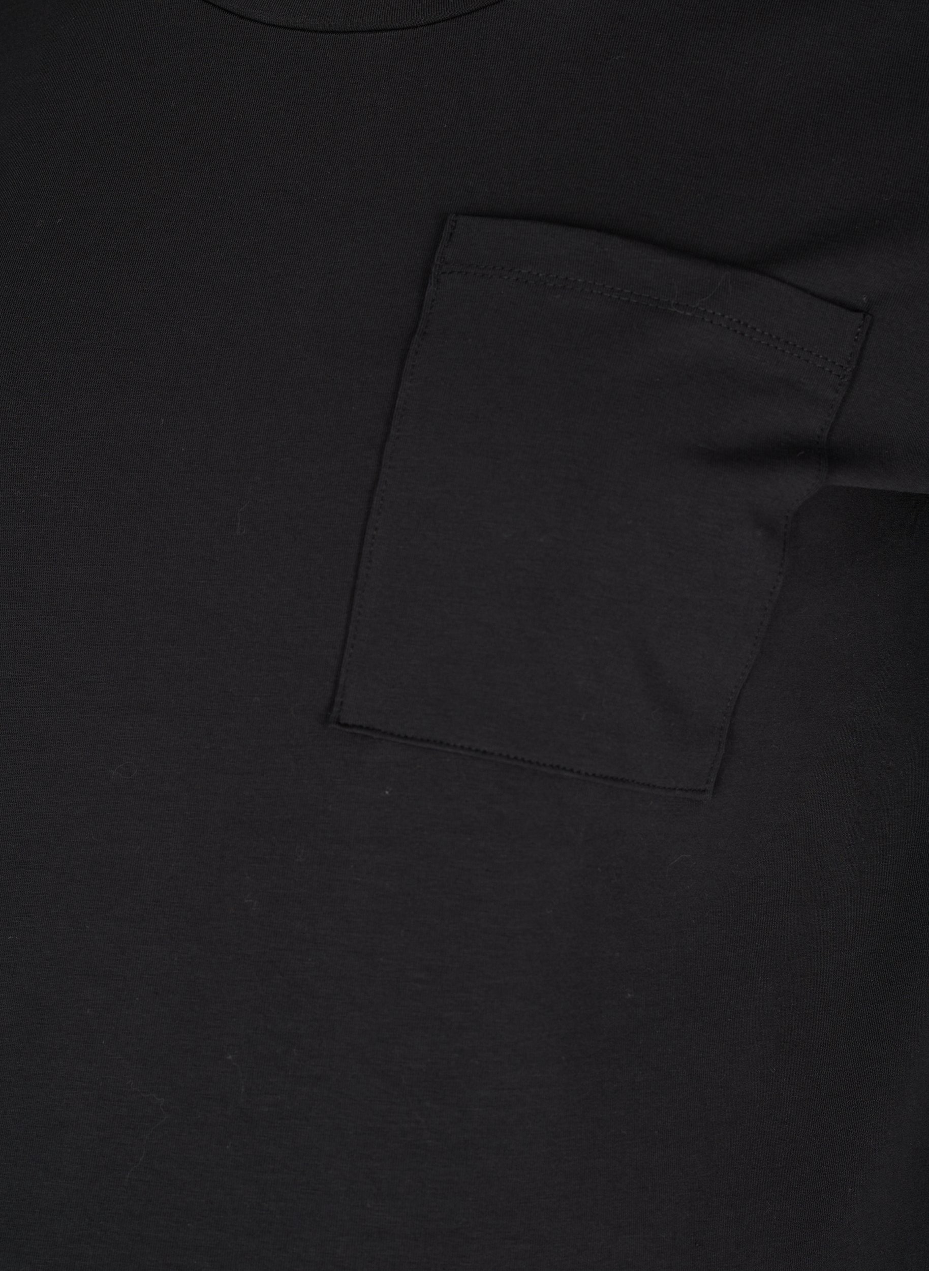 T-skjorte til gravide i bomull, Black, Packshot image number 2