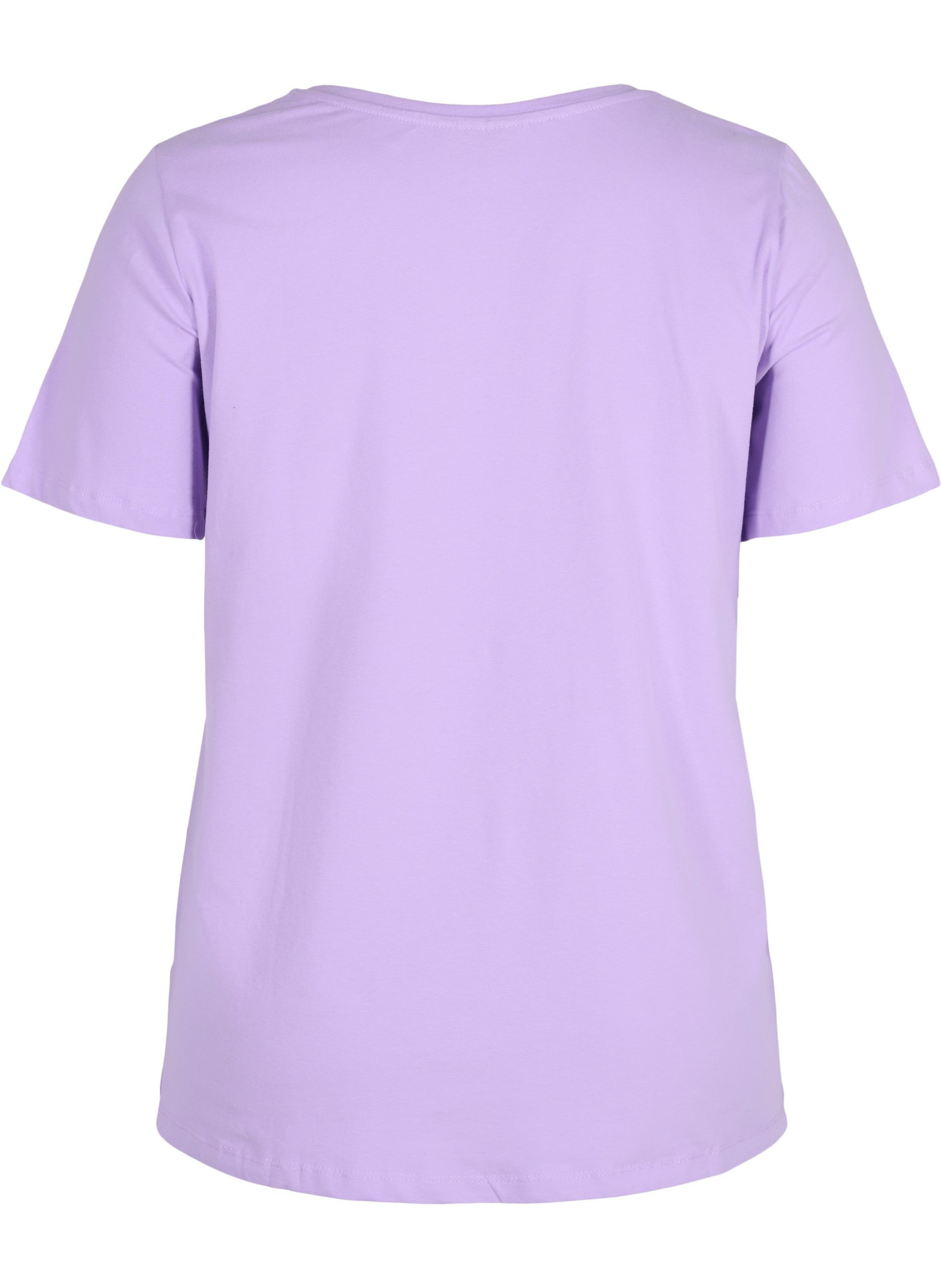Basis T-skjorte med V-hals, Purple Rose, Packshot image number 1