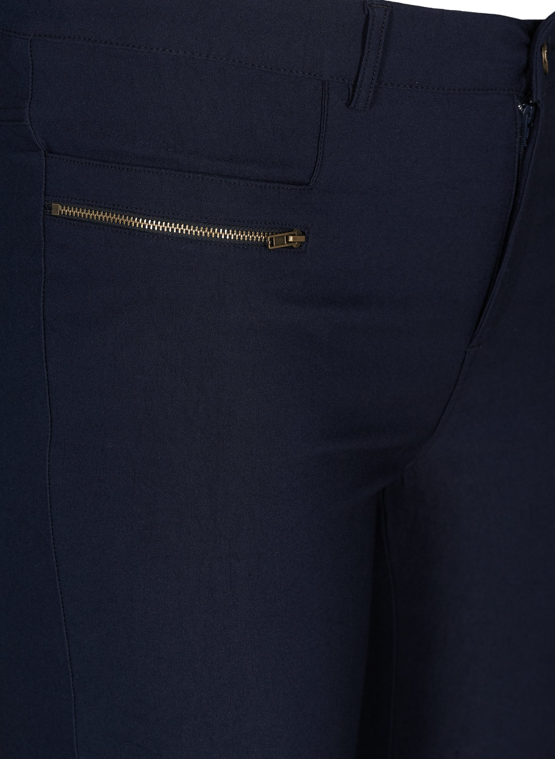 Tettsittende 3/4-bukser med glidelås, Night Sky, Packshot image number 2