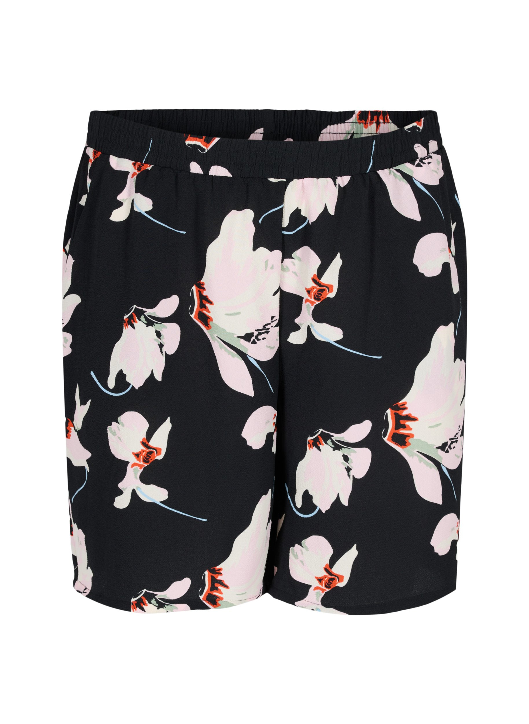 Mønstrete shorts med lommer, Big Flower AOP, Packshot image number 0