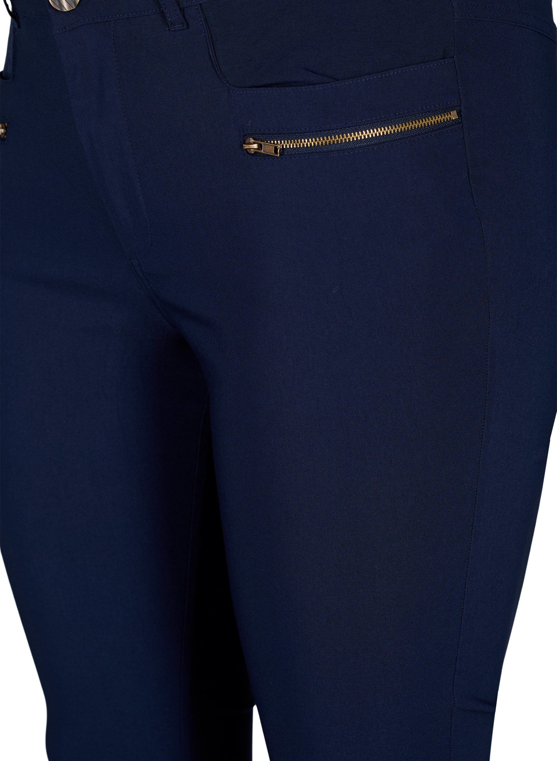 Tettsittende bukser med glidelåsdetaljer, Night Sky, Packshot image number 2