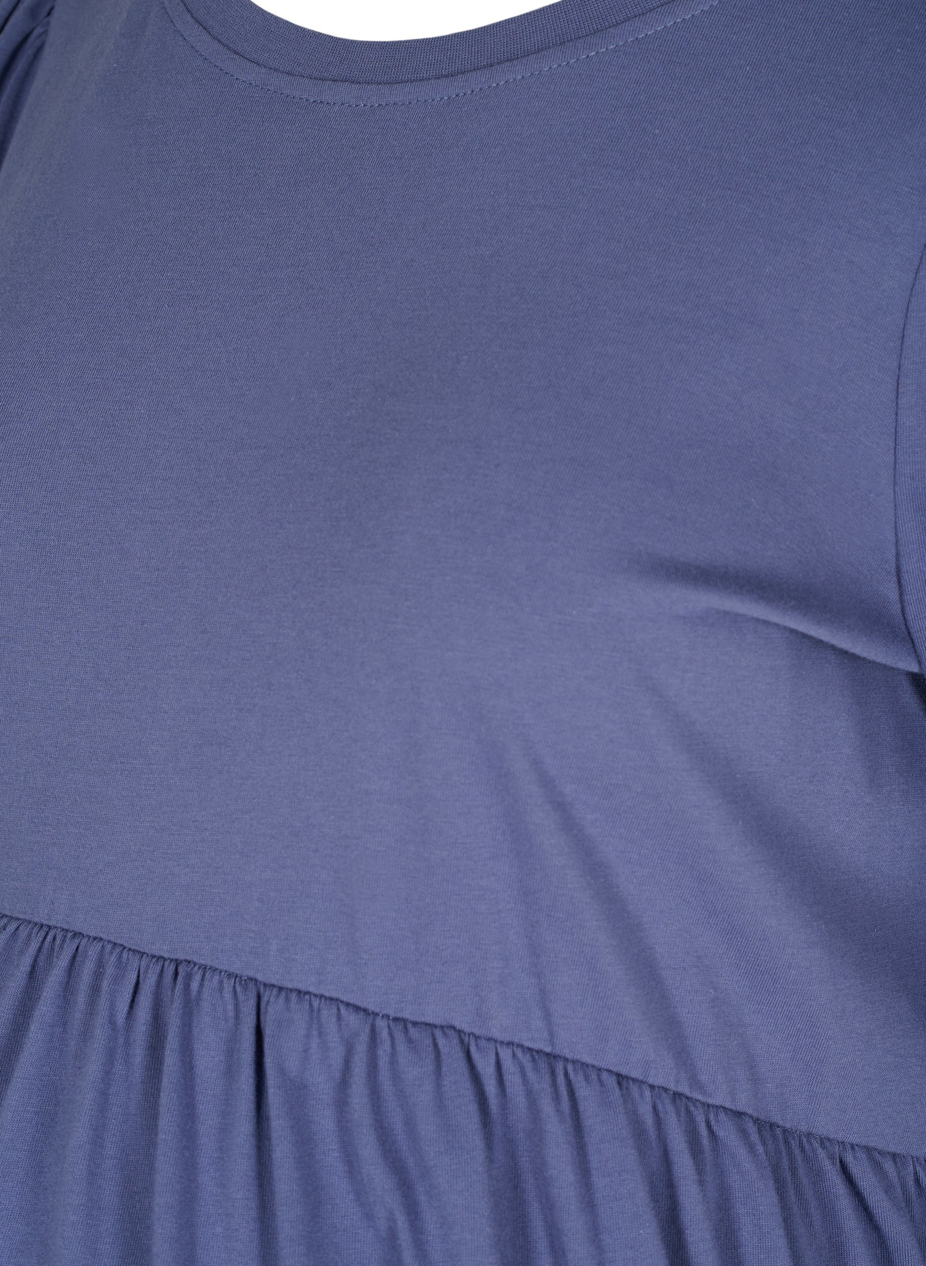 Tunika til gravide med puffermer, Nightshadow Blue, Packshot image number 2