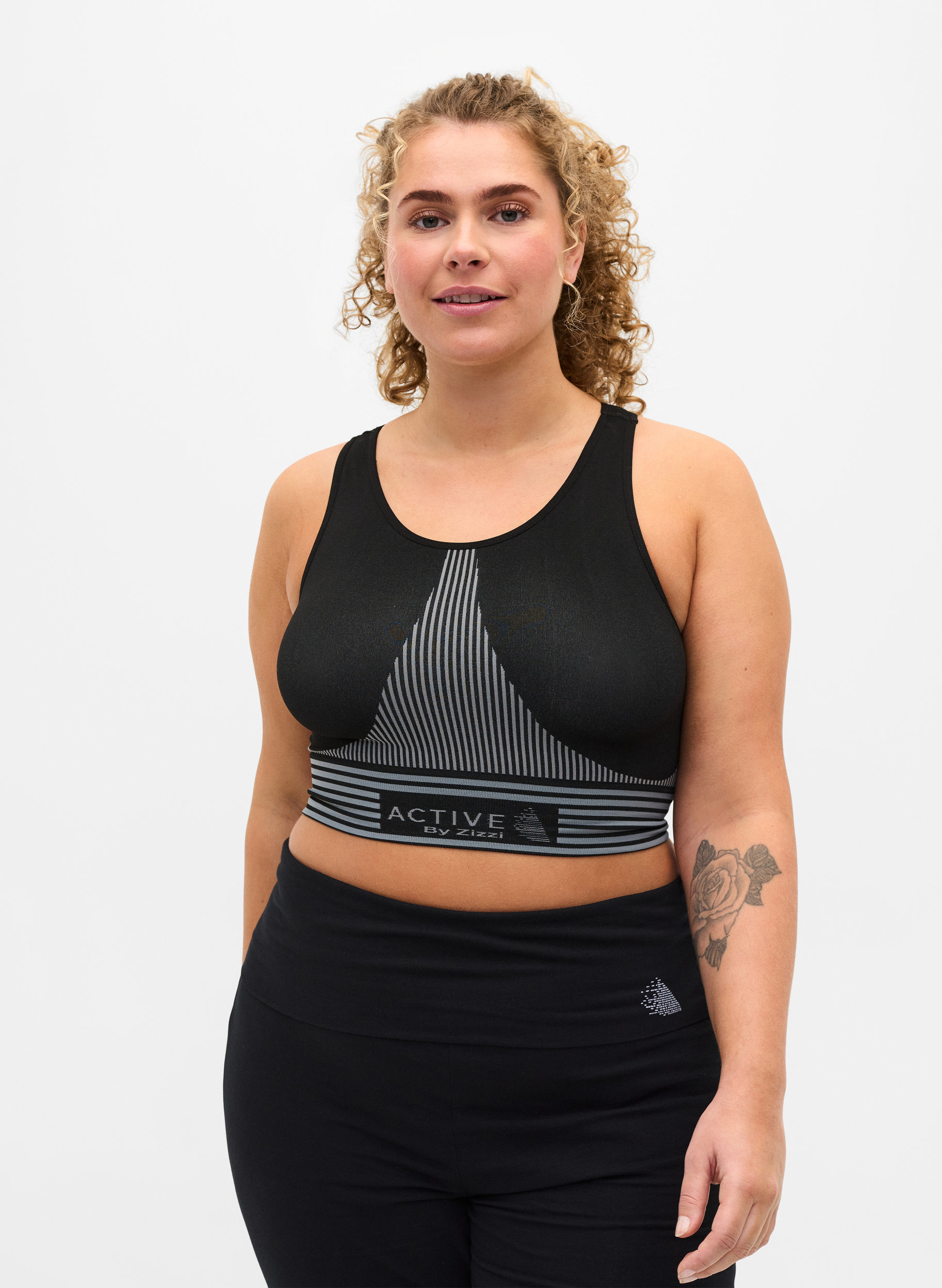 Sports-BH med striper, Black, Model