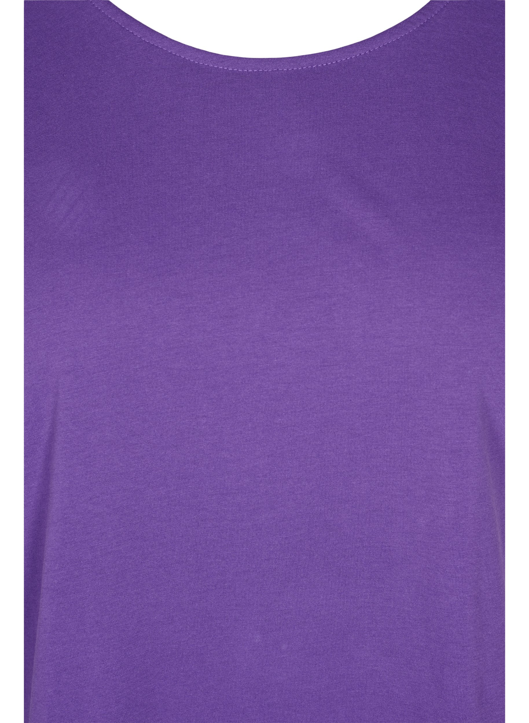 T-skjorte i bomullsmiks, Ultra Violet, Packshot image number 2
