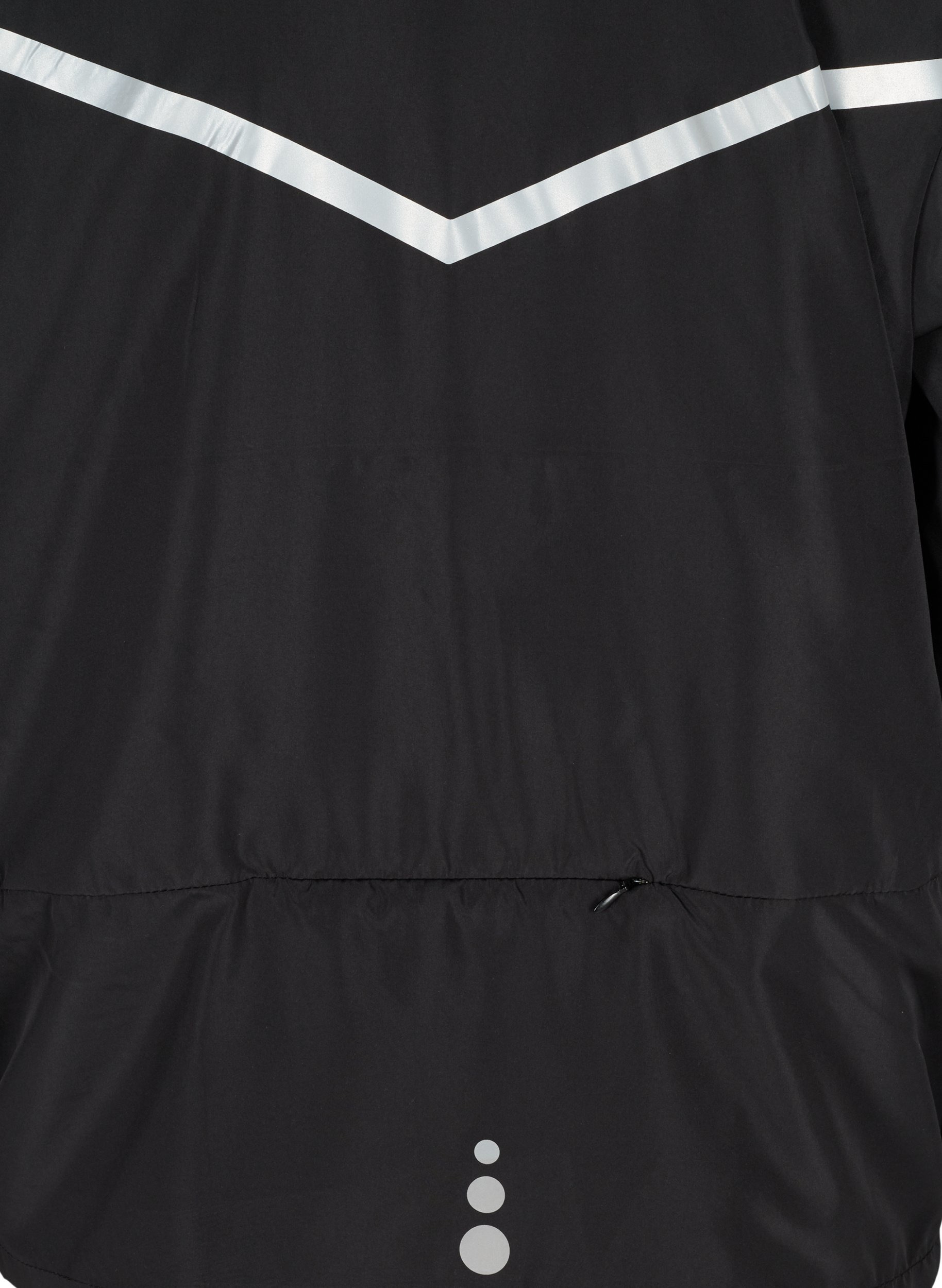 Treningsjakke med refleks, Black, Packshot image number 3