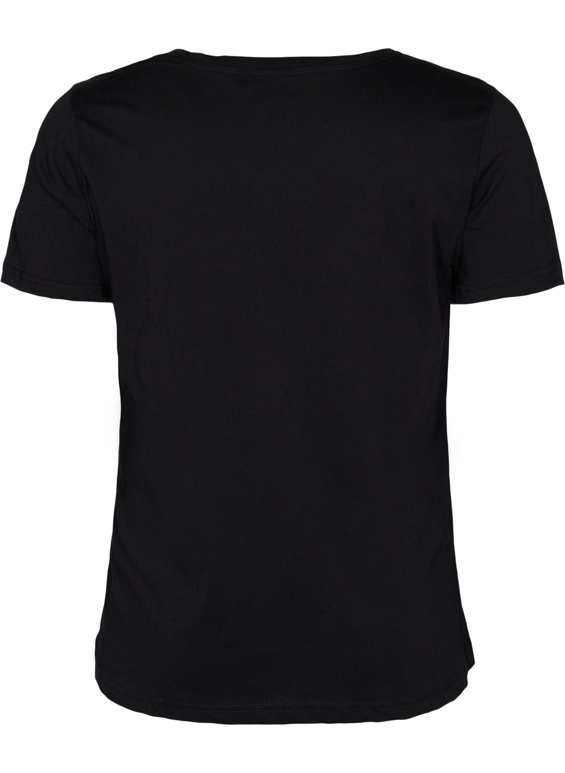 T-skjorte i bomull med korte ermer, Black Change, Packshot image number 1