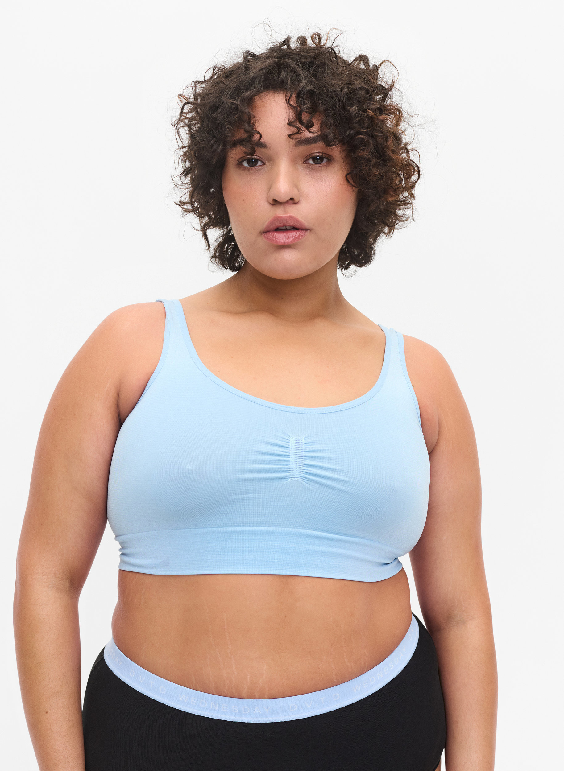 Sømløs BH med strech, Blue Bell, Model