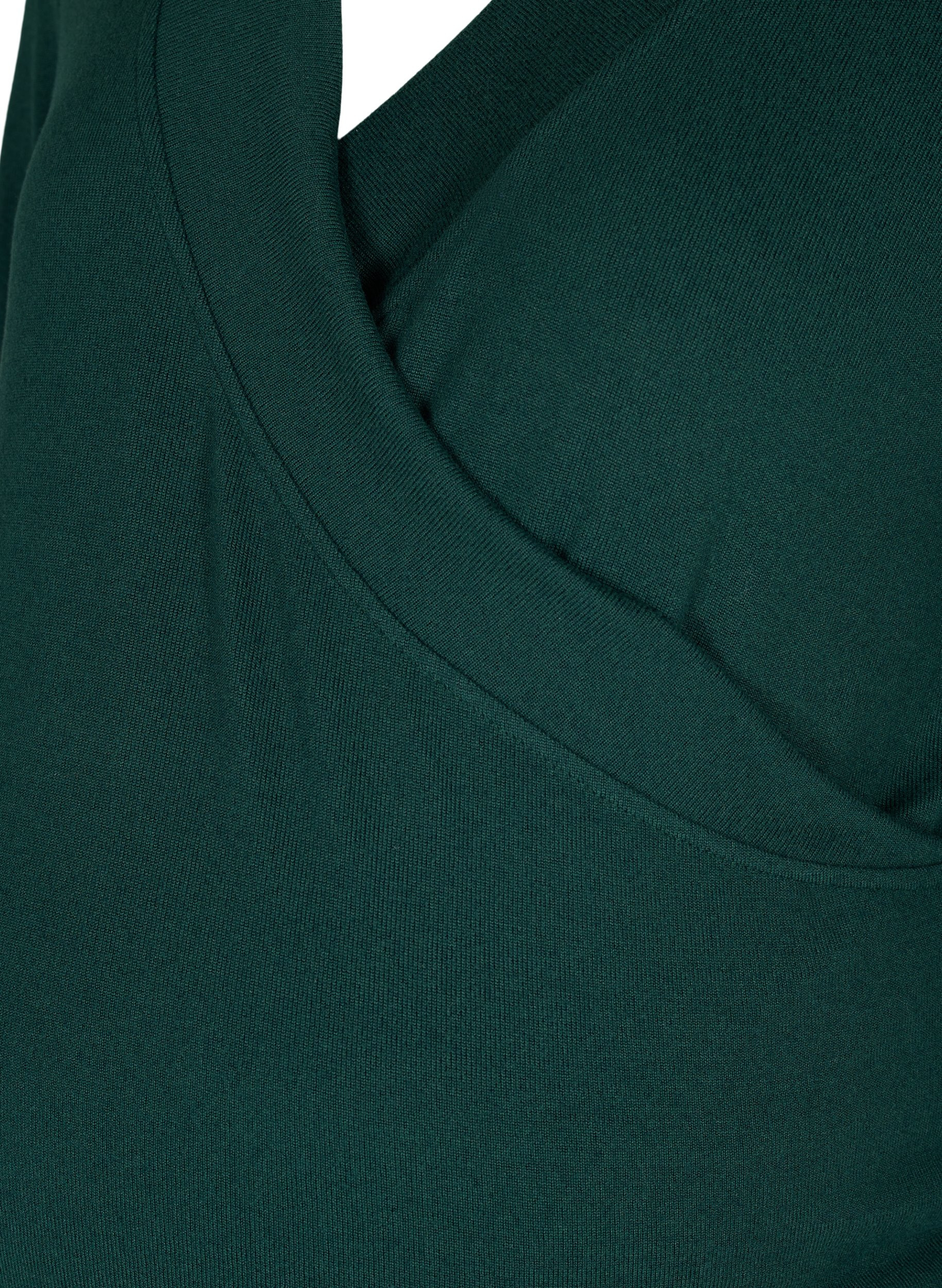 Bluse til gravide med 3/4-ermer og V-hals, Ponderosa Pine, Packshot image number 2