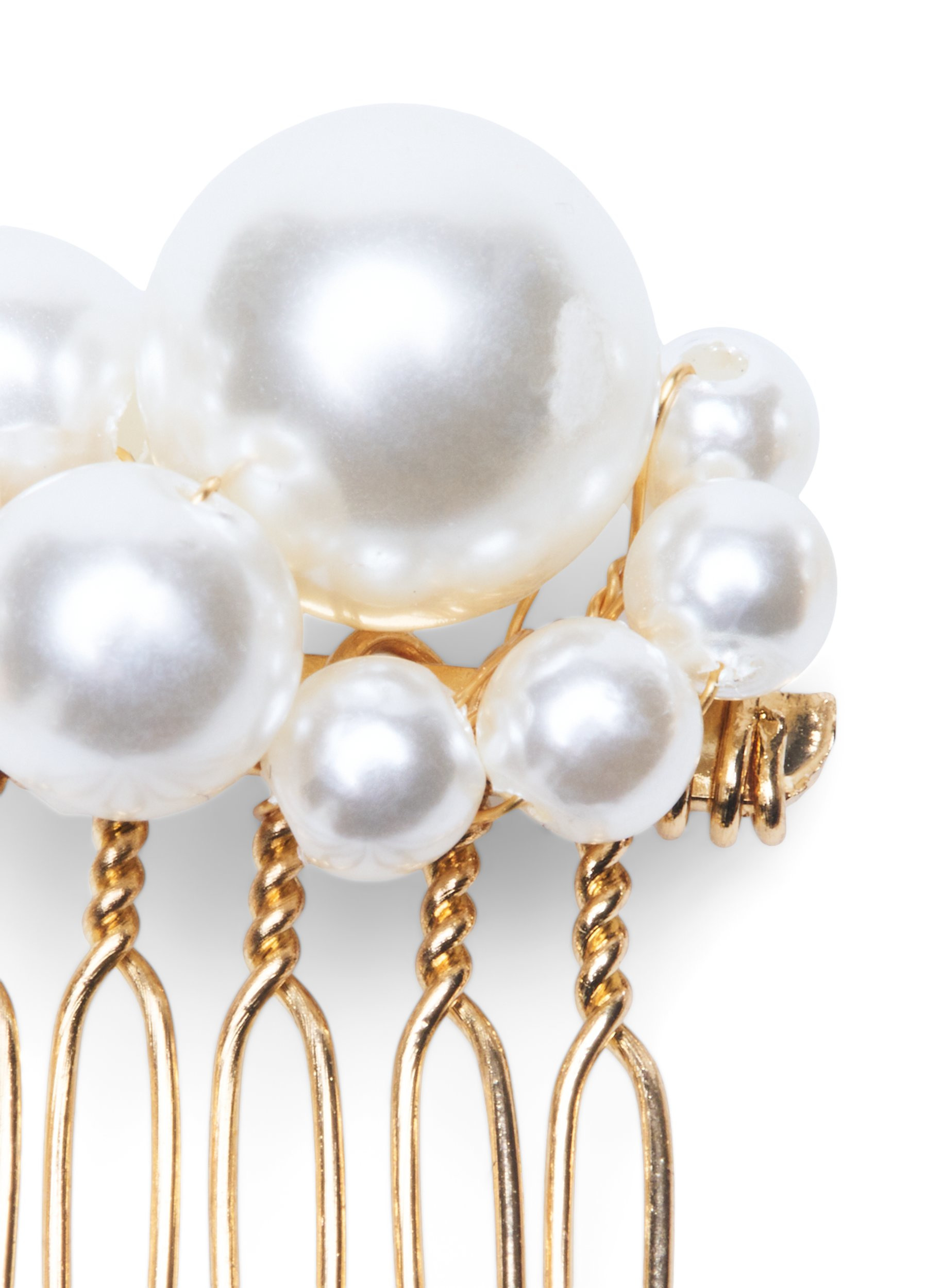 3 stk. hårspenner med perler, Pearl, Packshot image number 2