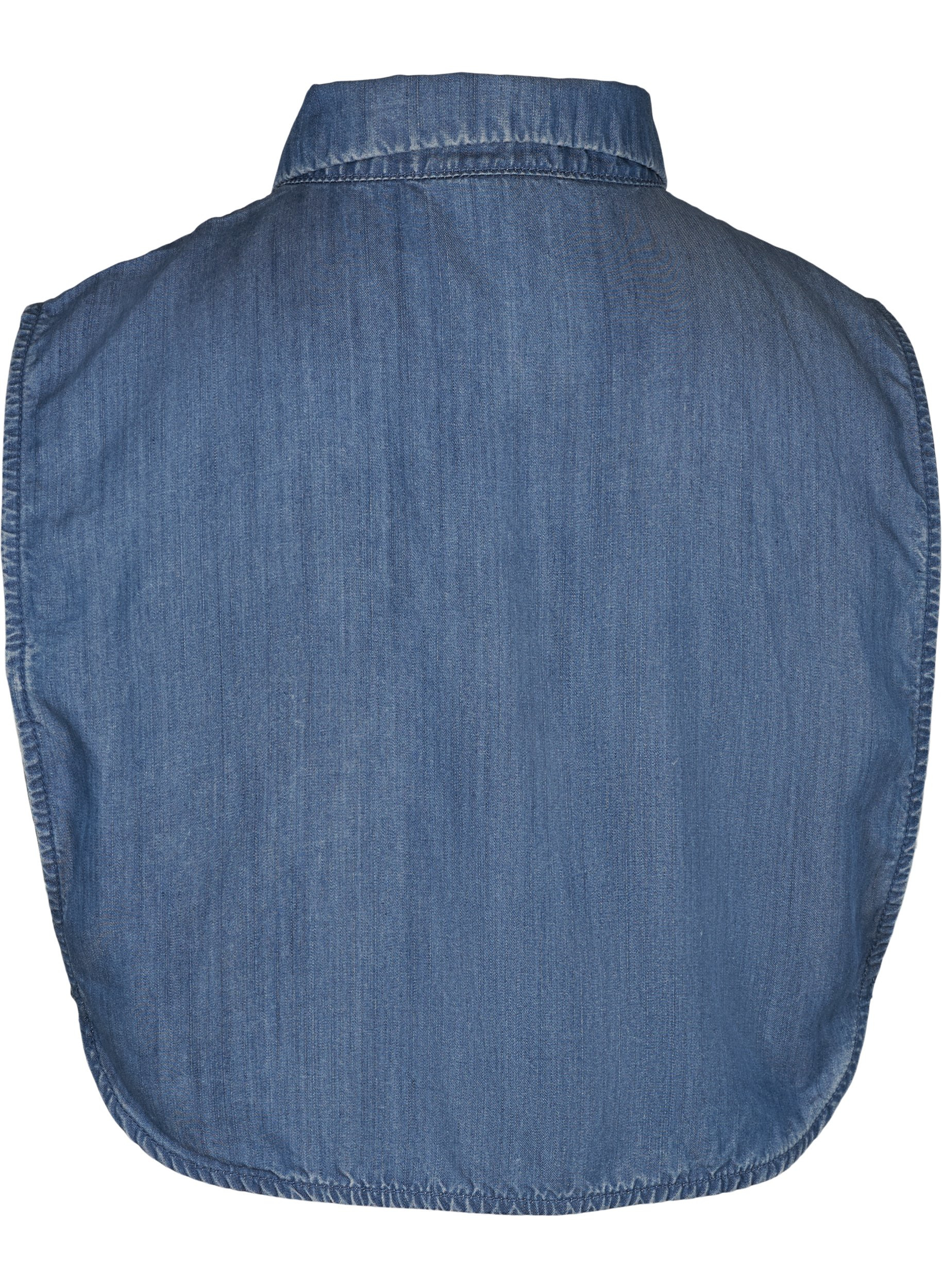 Løs skjortekrage i tencel, Blue Denim , Packshot image number 1