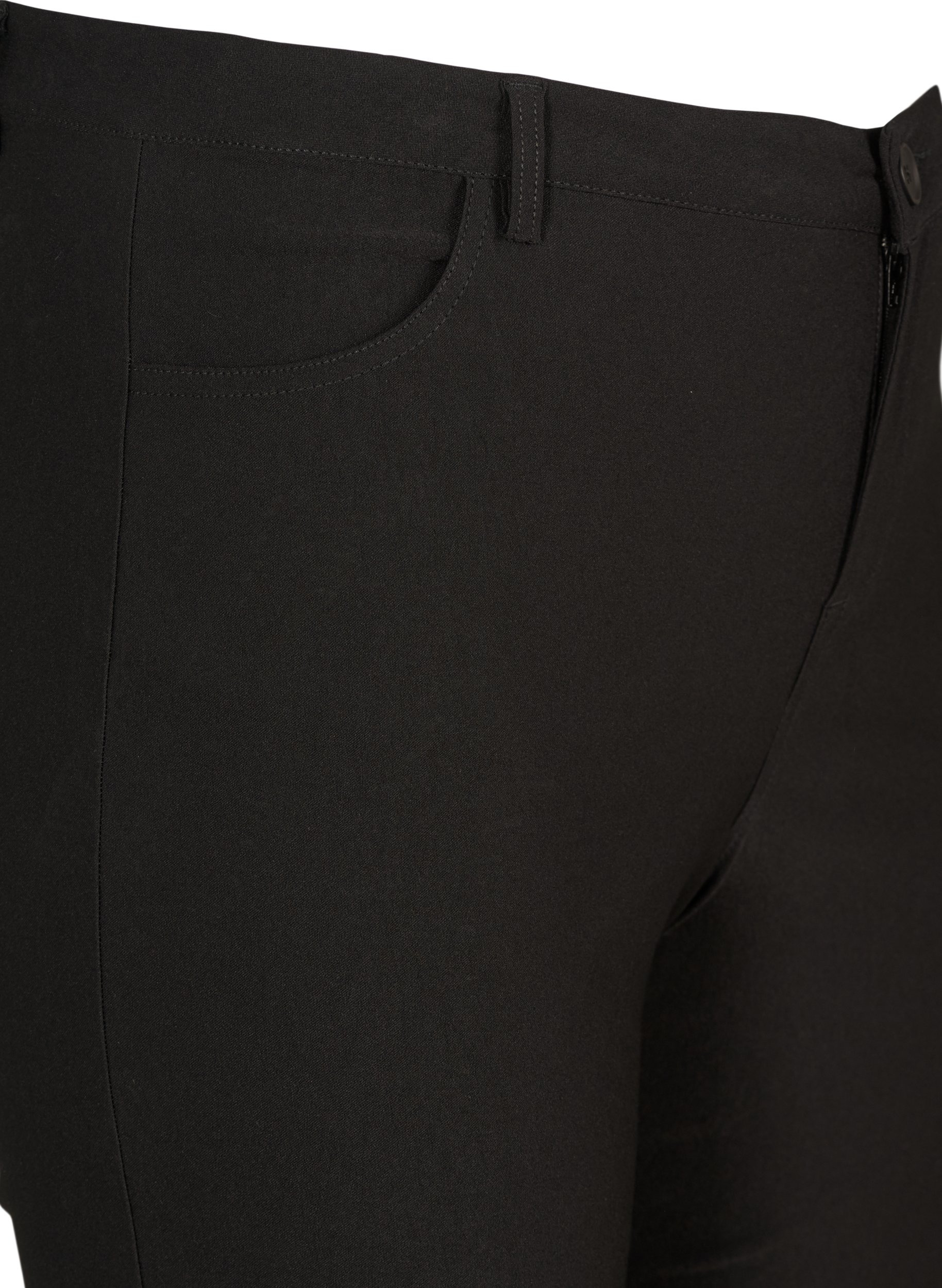 Regular fit buker med høy midje, Black, Packshot image number 2