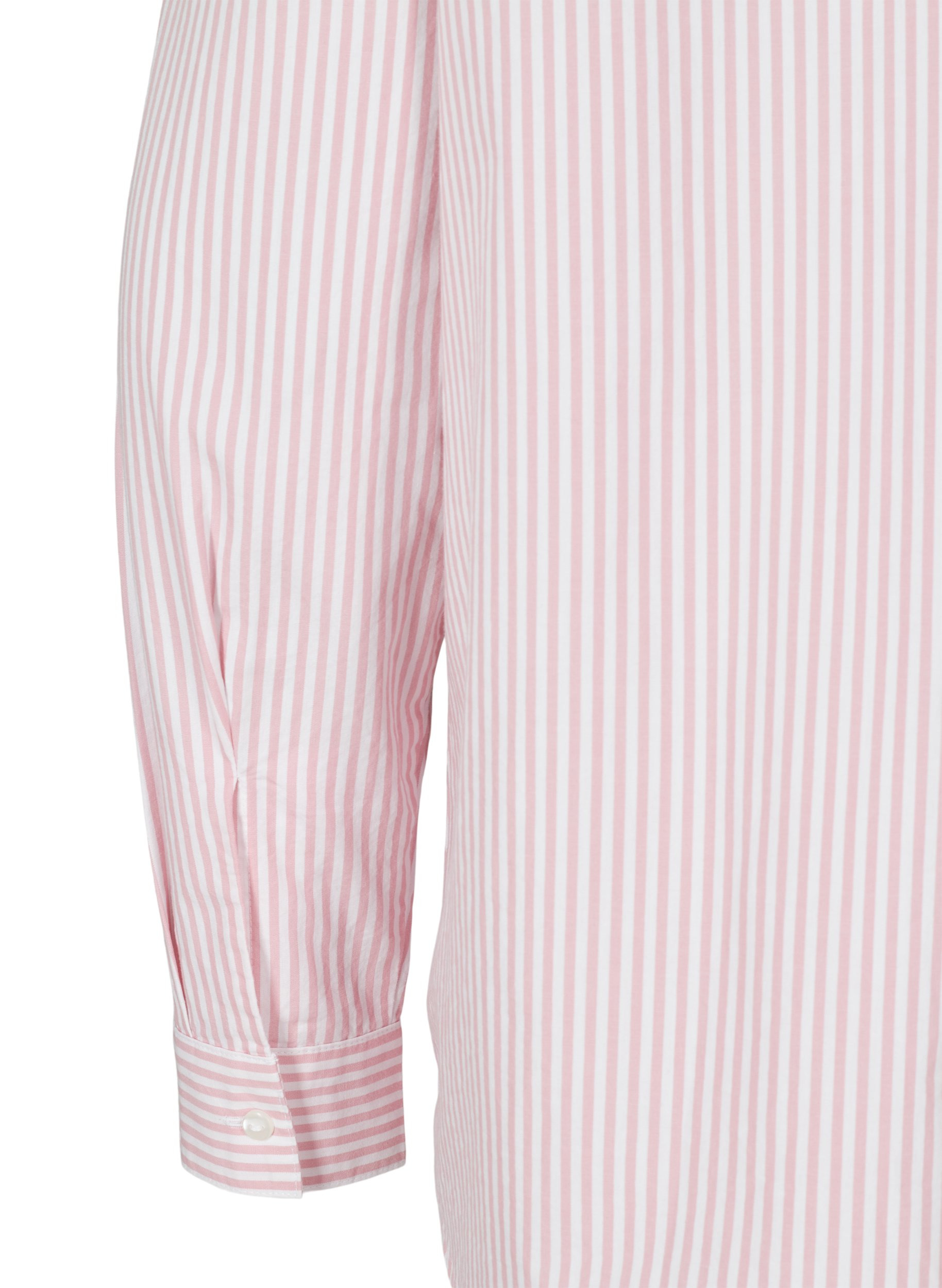 Stripete skjorte i økologisk bomull, Blush Stripe, Packshot image number 3