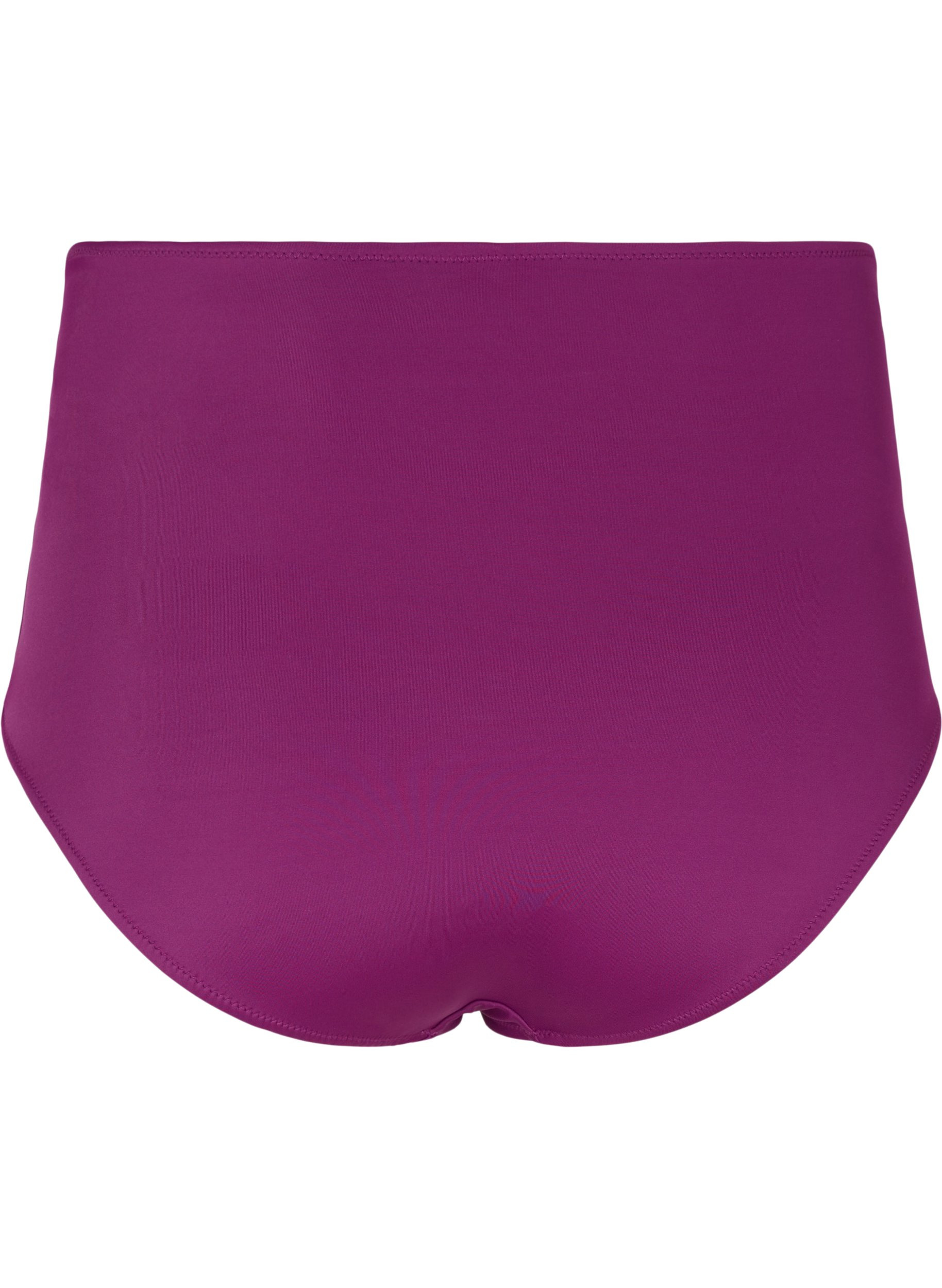 Bikinitruse med høyt liv og draperinger, Dark Purple, Packshot image number 1
