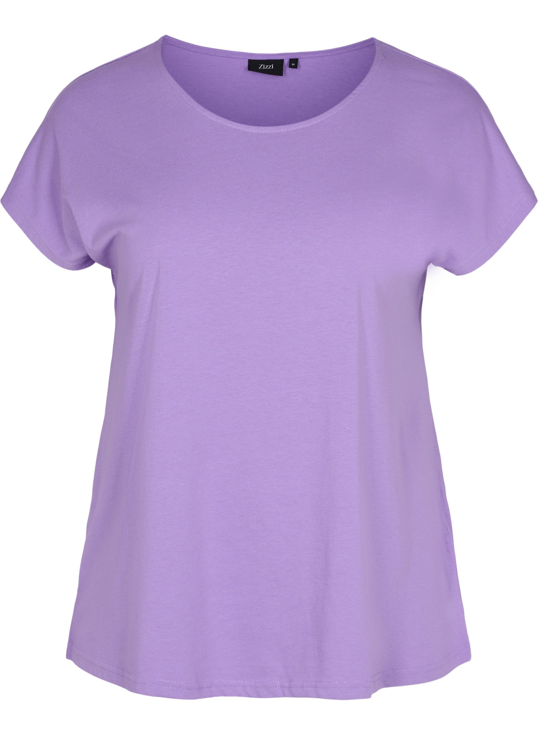 T-skjorte i bomullsmiks, Paisley Purple, Packshot image number 0