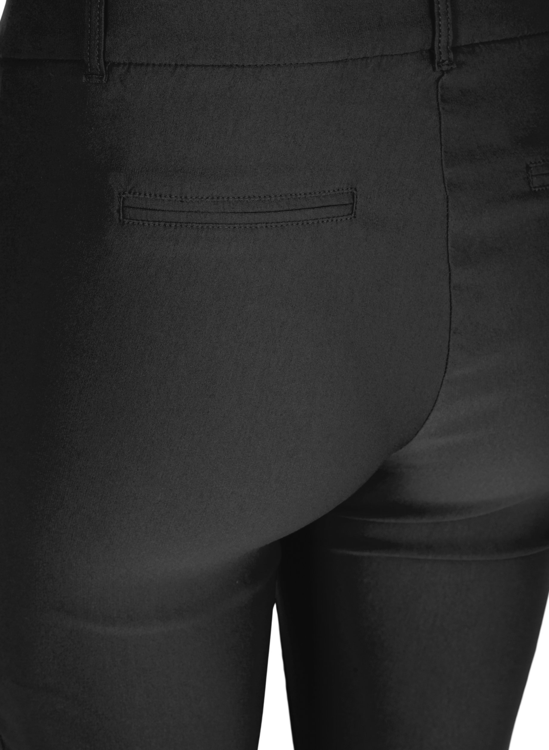 Cropped tights med en lett shine, Black, Packshot image number 3