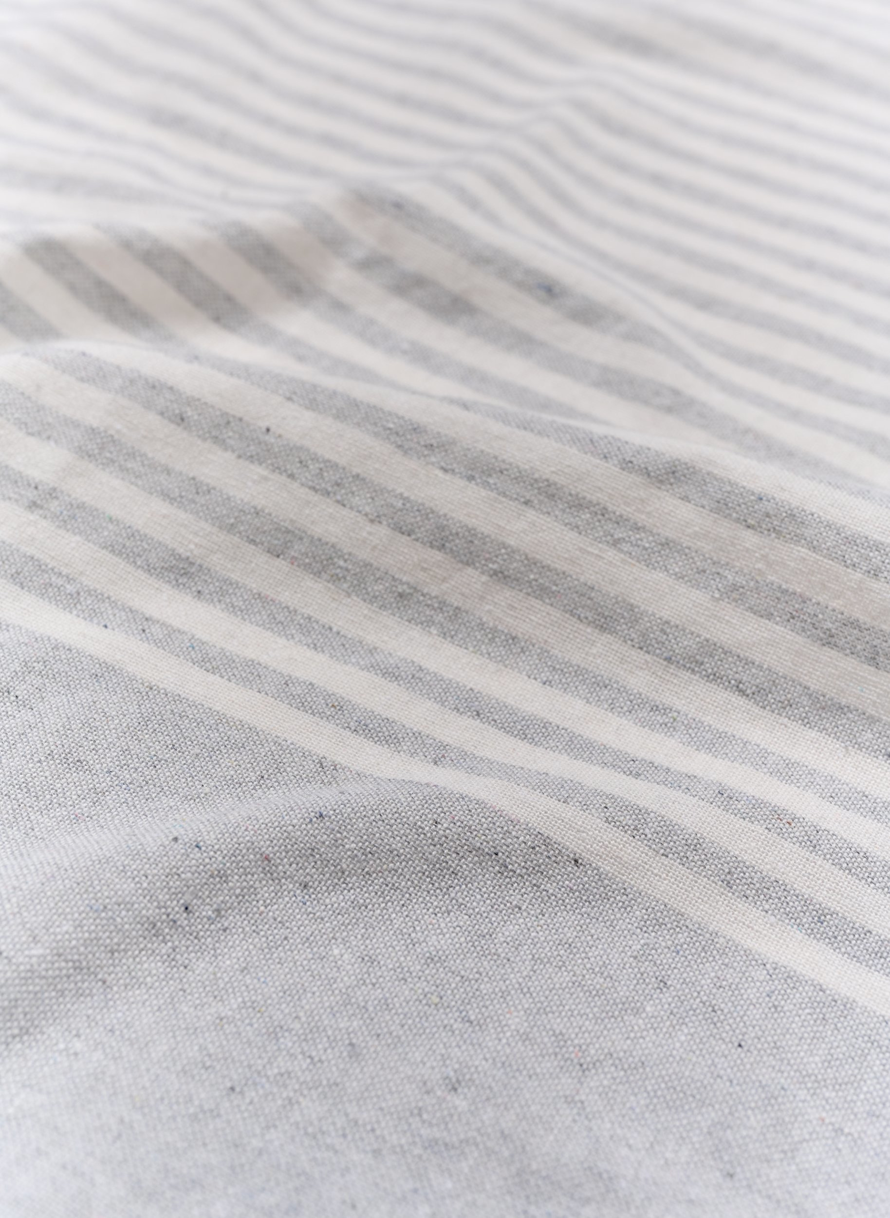 Stripete håndkle med frynser, Light Grey Melange, Packshot image number 3