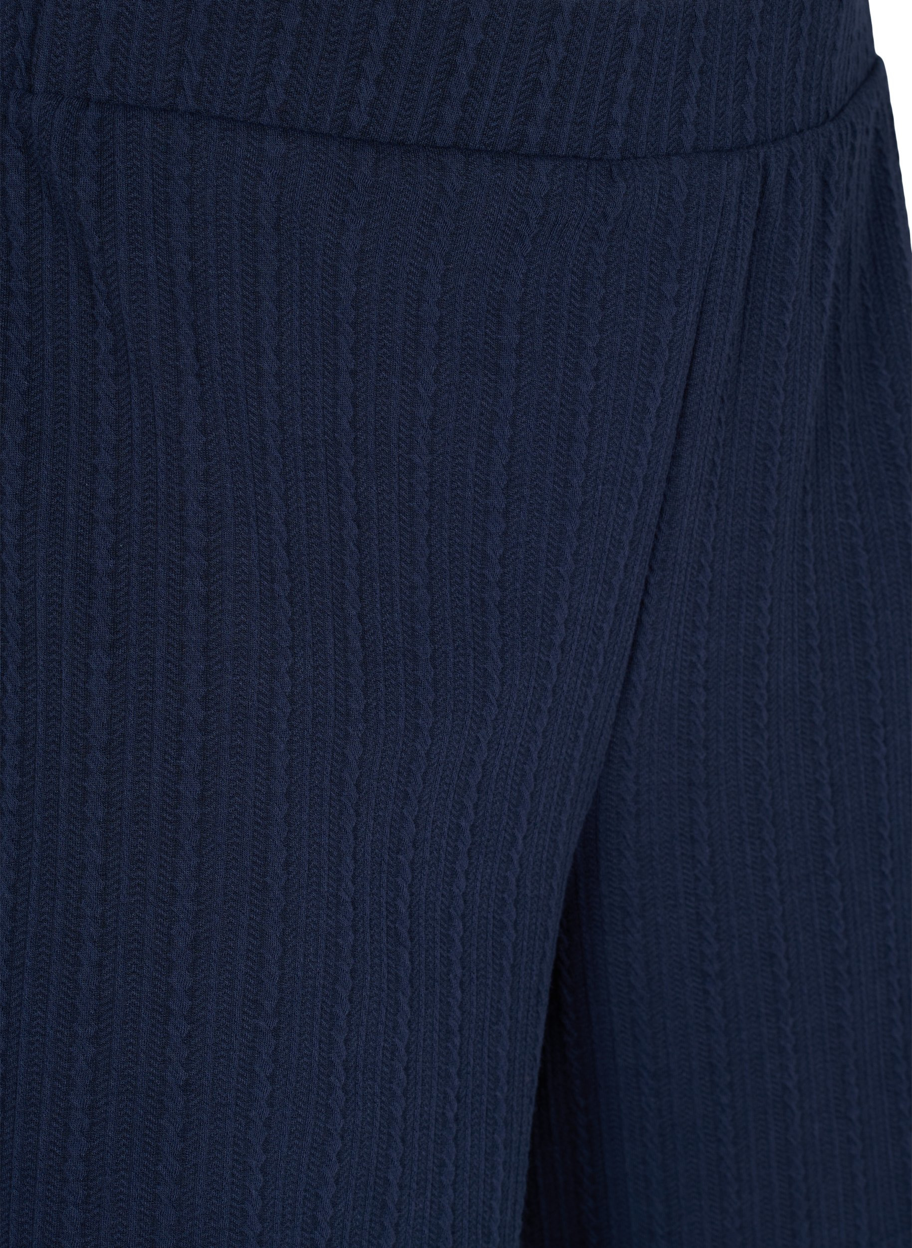 Løse shorts med struktur, Navy Blazer, Packshot image number 2
