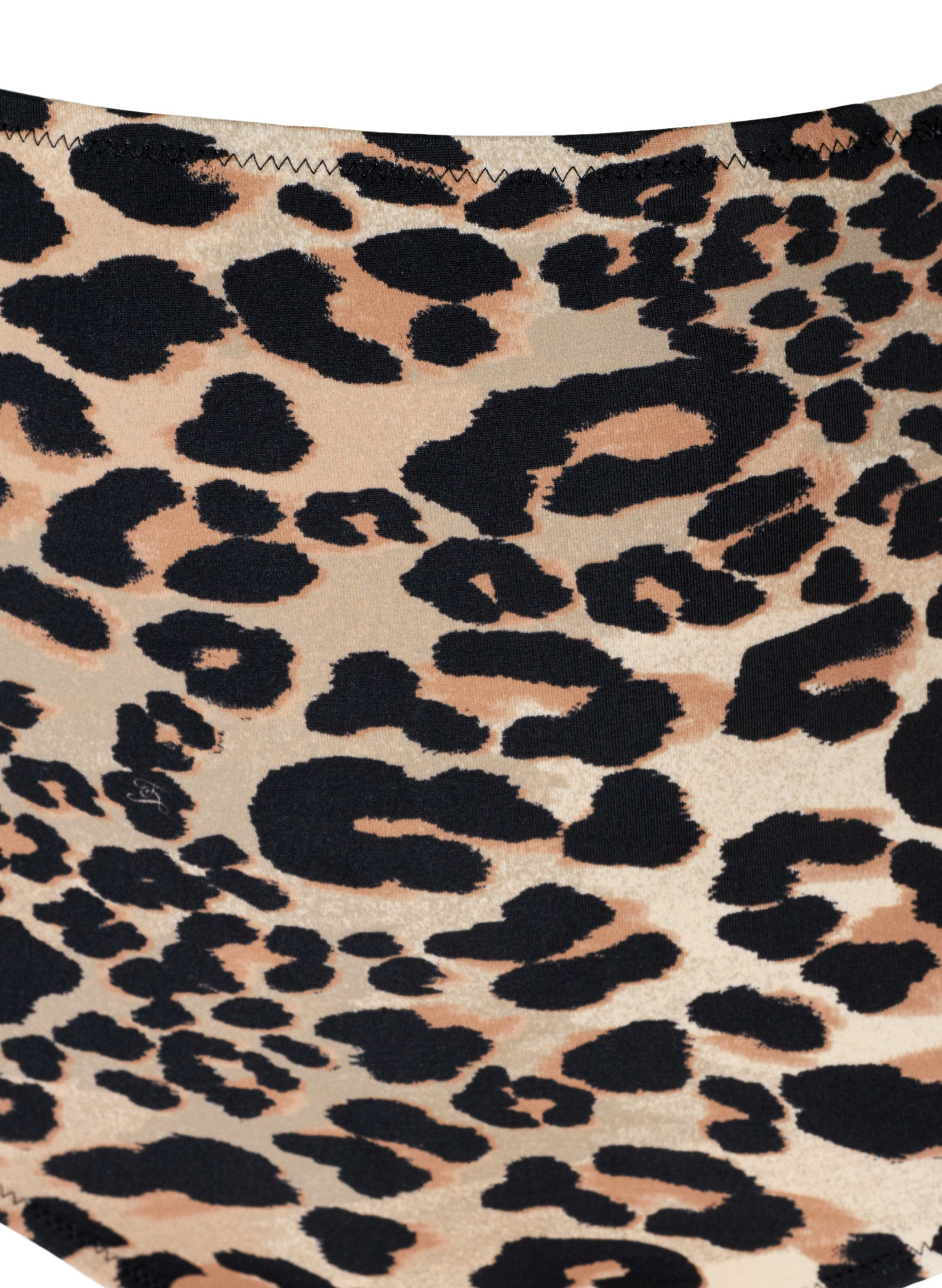 Bikinitruse med leopardmønster og høyt liv, Leopard Print, Packshot image number 2