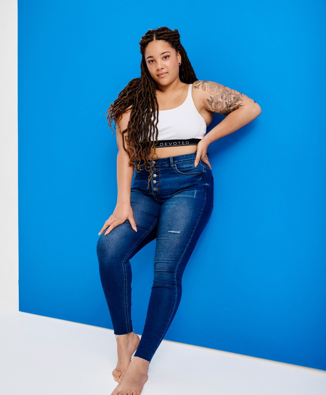 High waist jeans